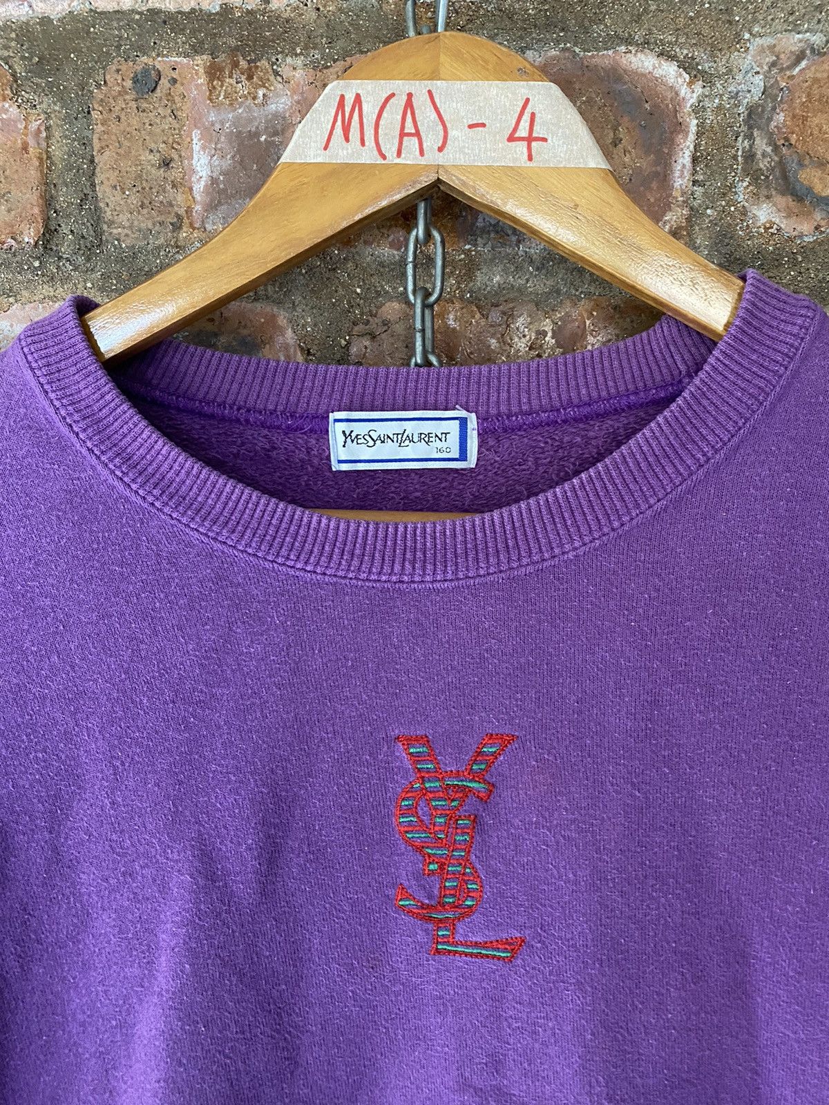 Yves Saint Laurent 1990s YSL center logo color block Size S / US 4 / IT 40 - 5 Thumbnail