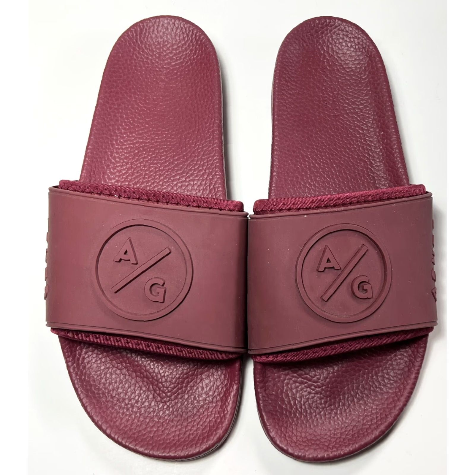 Vintage GOLF Asher Slide Sandals Maroon Red 12.5 Mens Rubber Upper Unisex Adults Slide Limited Wear Size US 12 / IT 42 - 3 Thumbnail