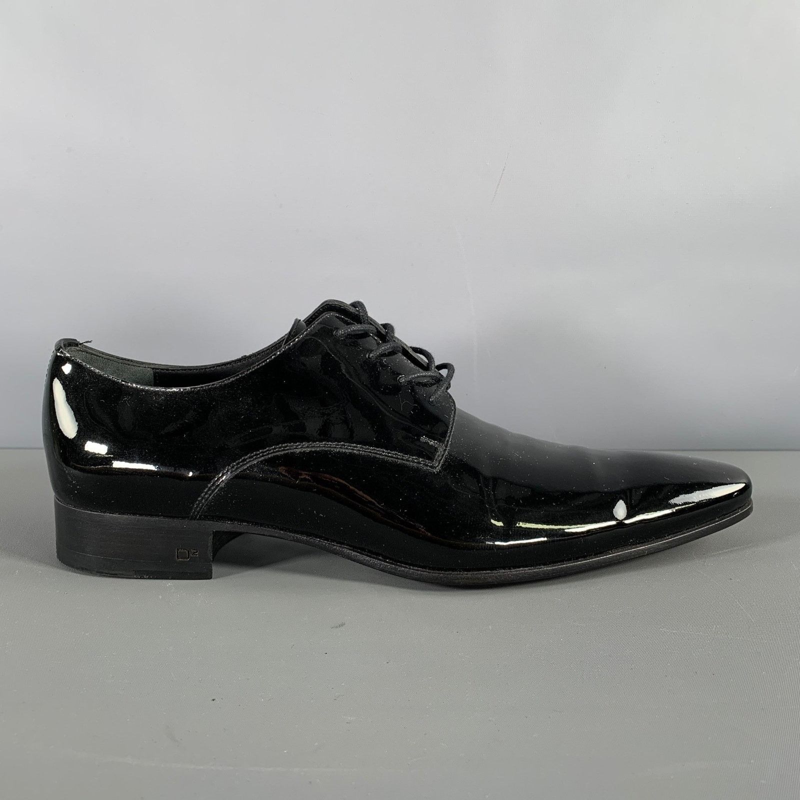 Dsquared2 DSQUARED2 Size 9.5 Black Solid Leather Lace Up Lace Up Shoes Size US 9.5 / EU 42-43 - 2 Thumbnail