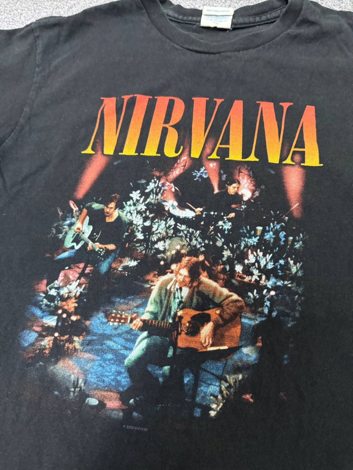 Band Tees Vintage 2008 Nirvana Kurt Cobain MTV Unplugged Band T-Shirt Size US S / EU 44-46 / 1 - 8 Thumbnail