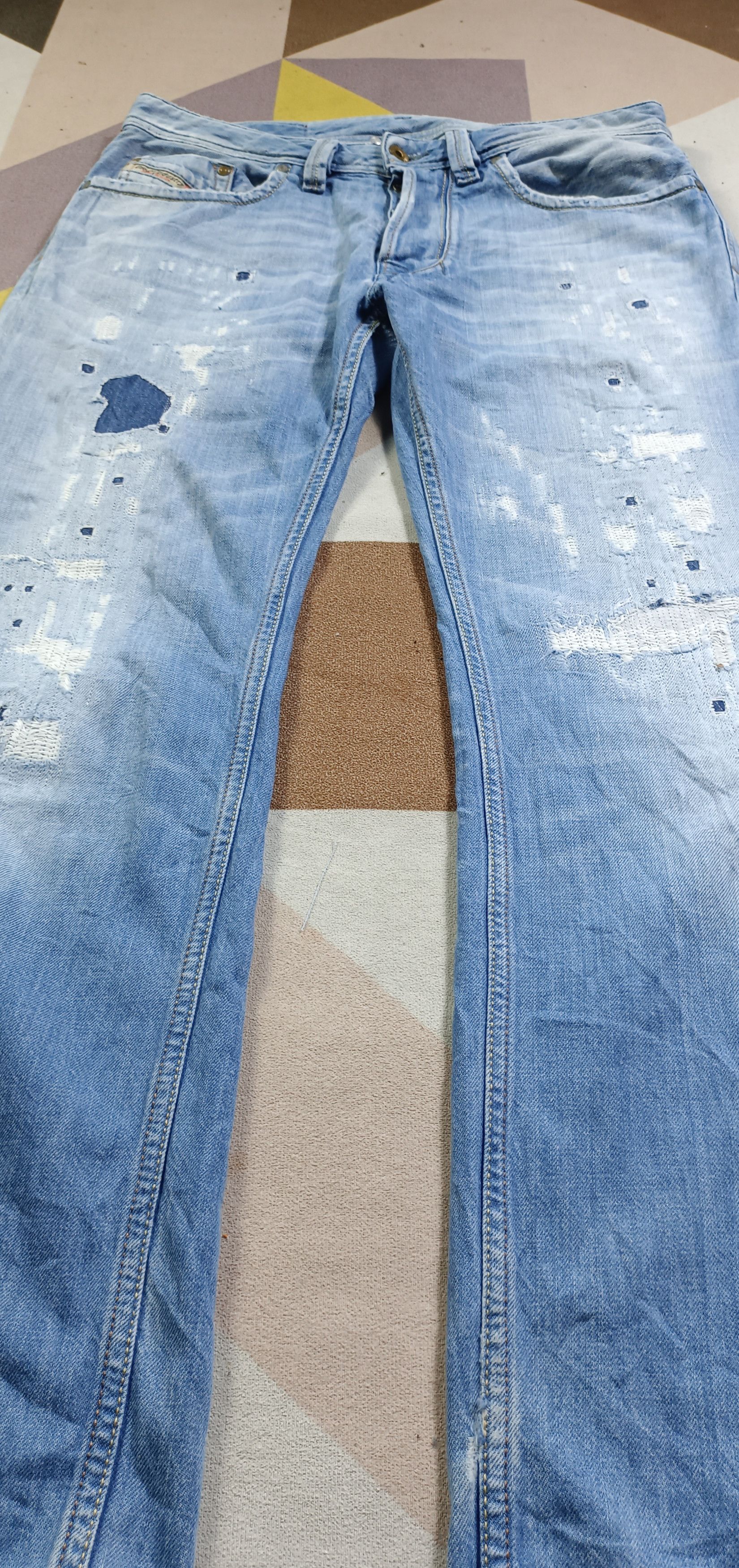 Diesel 🔥 Distressed Denim Diesel LARKEE straight cut Size US 32 / EU 48 - 9 Thumbnail