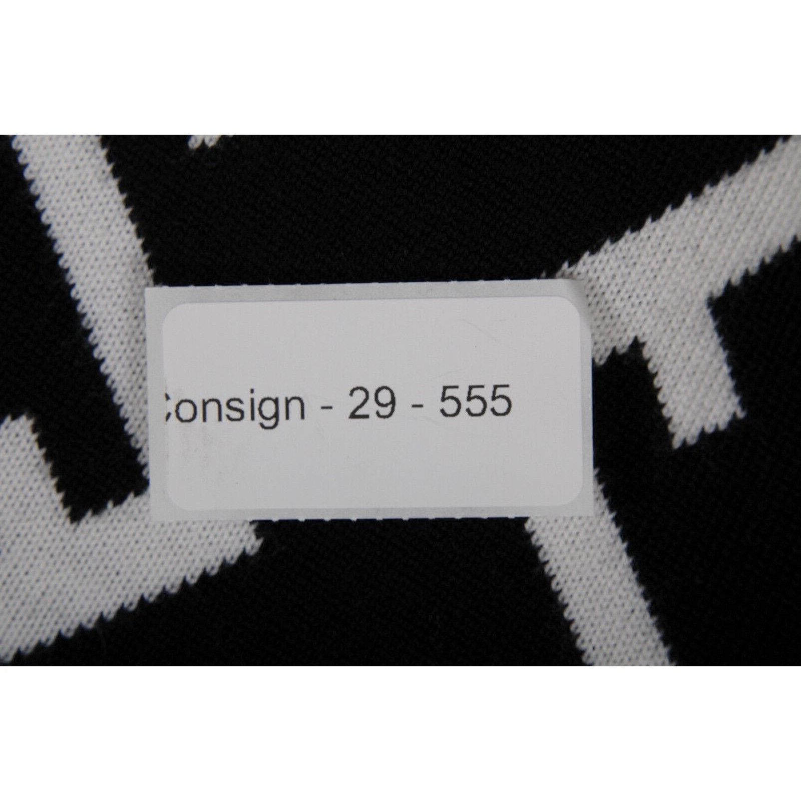 Fendi Geometric FF Logo Sweater Tan Black Wool Pullover Size US L / EU 52-54 / 3 - 10 Thumbnail
