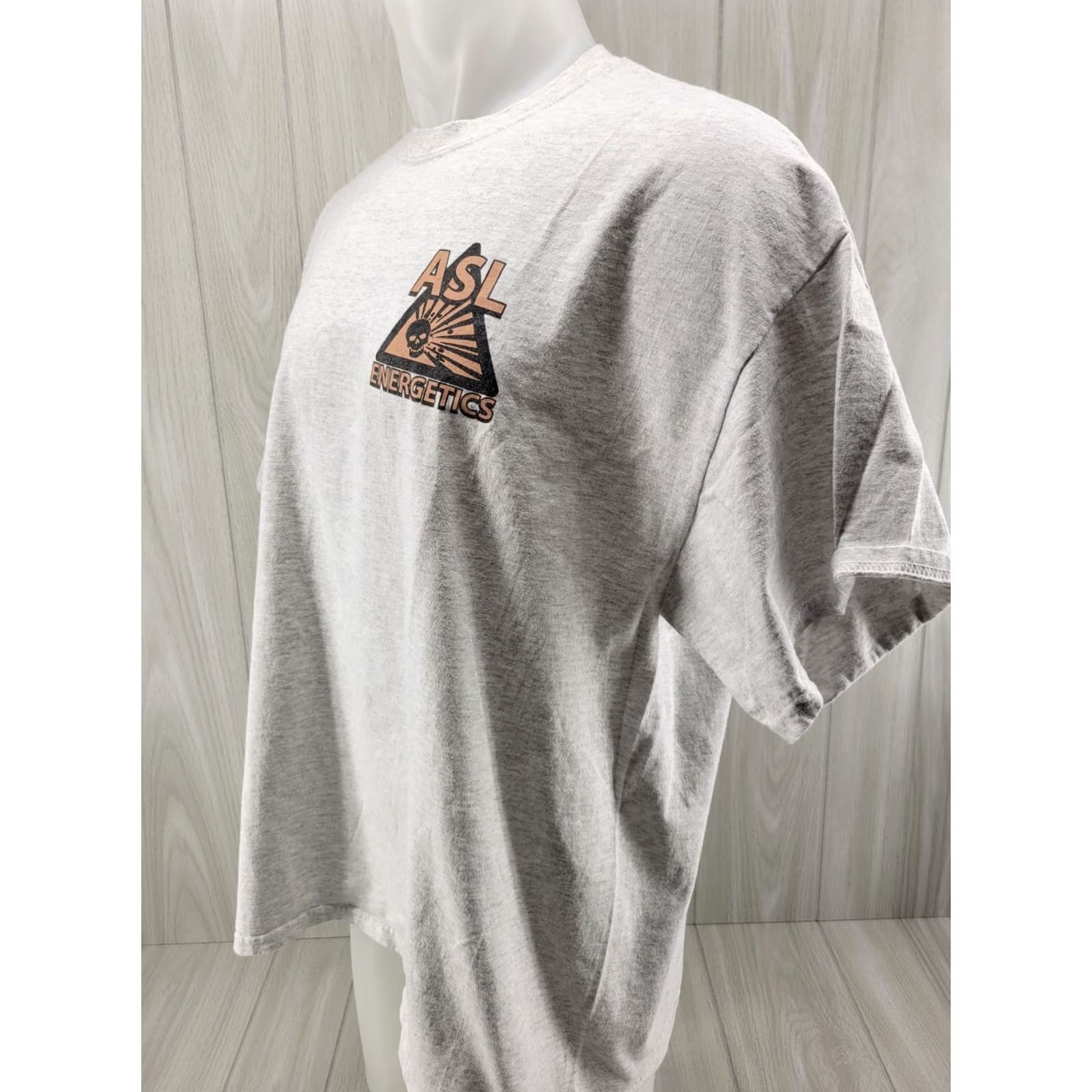 Gildan ALS Energetics Mens Shirt 2XL Gray T-Shirt Short Sleeve, Regular Fit, Gildan, Preowned Boys? Girls? Size US XXL / EU 58 / 5 - 5 Thumbnail
