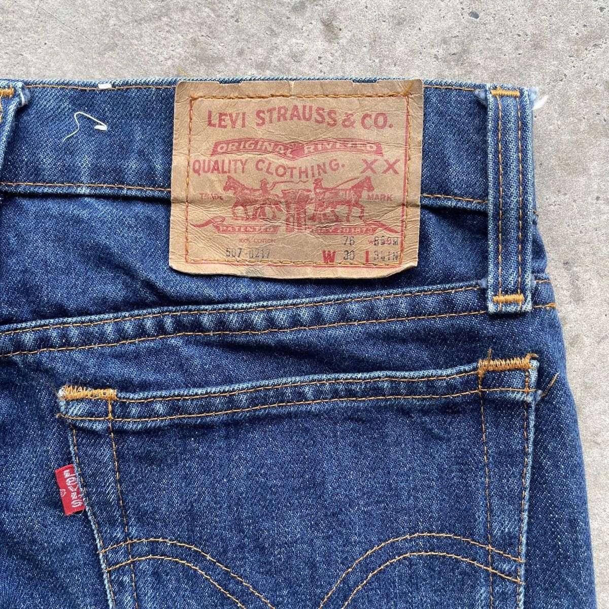 Levi's Vintage Levi’s 507 Bootcut Jeans Flared Denim Pants W28x28 Size US 28 / EU 44 - 9 Thumbnail