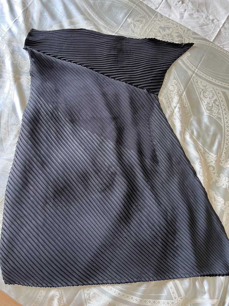 Issey Miyake Issey Miyake size:2 Black diagonal striped dress Size M / US 6-8 / IT 42-44 - 5 Thumbnail