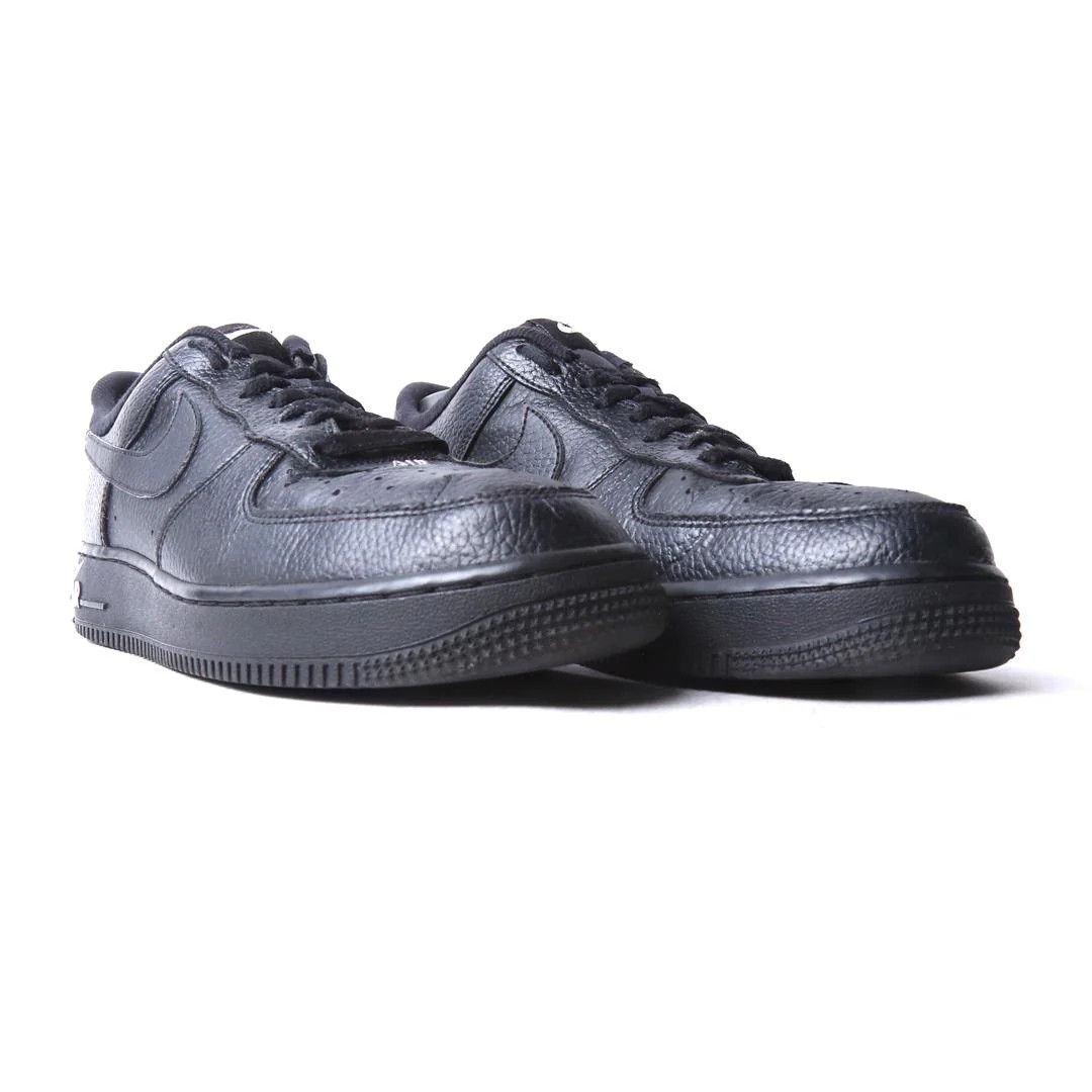Nike Nike Air Force 1 '07 Leather "Emblem" sneakers black leather Size US 8 / EU 41 - 3 Thumbnail