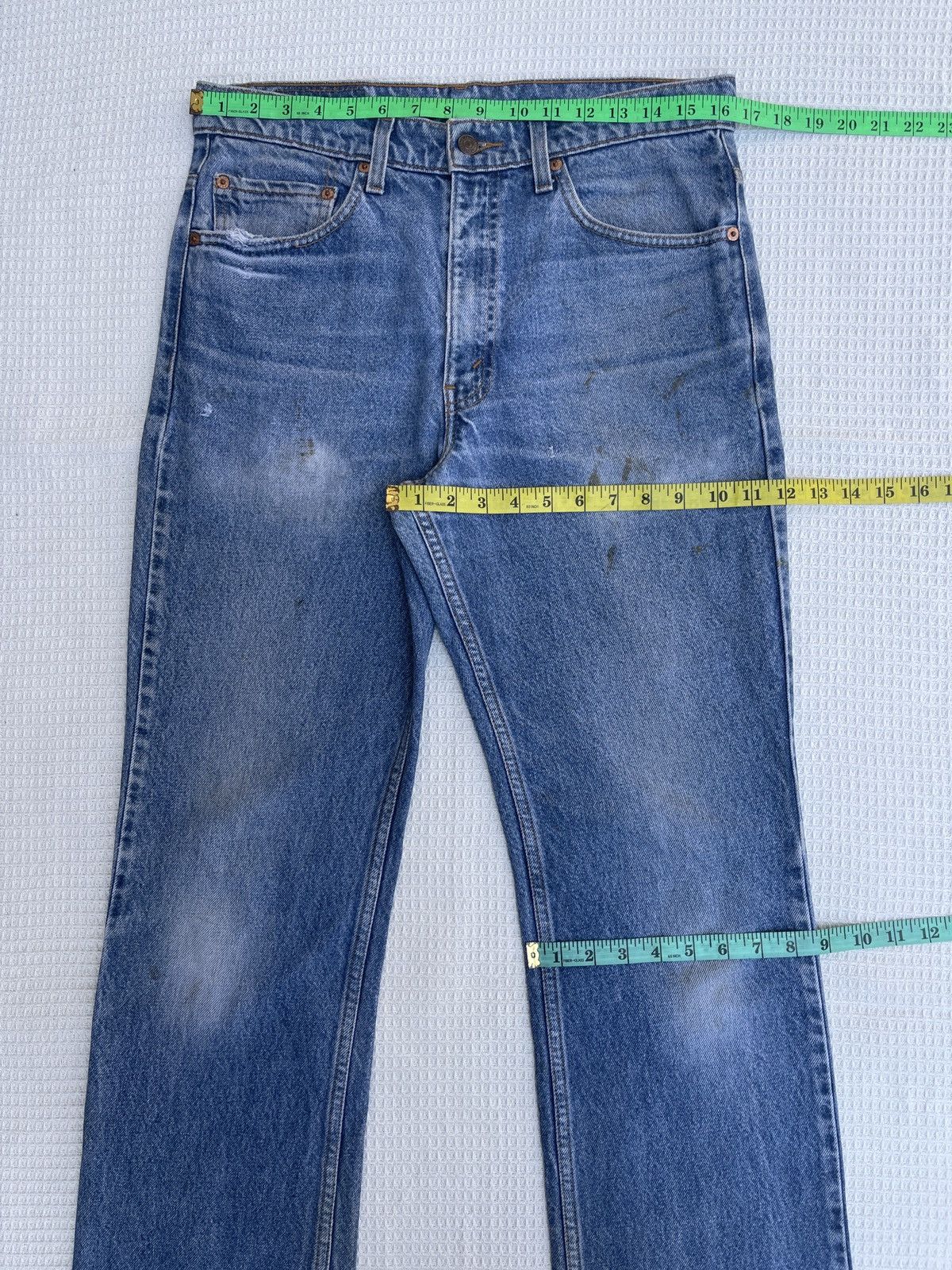 Levi's Rare🔥Vtg 90s Levis 517 Boot Cut Light Wash Jeans Size US 33 - 11 Thumbnail