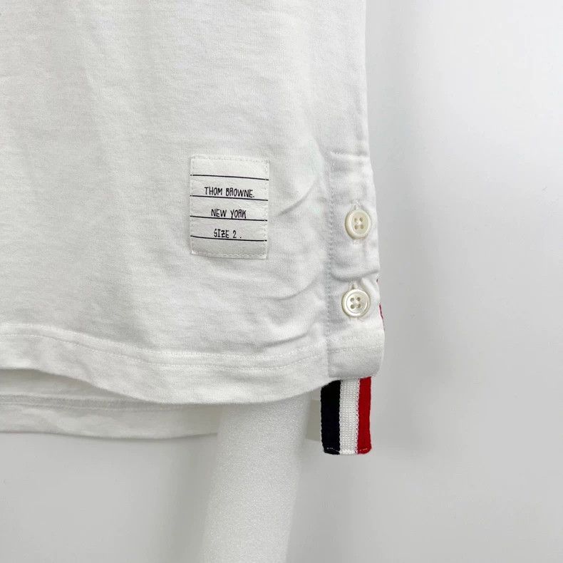 Thom Browne Thom Browne White pocketed striped short sleeves Size US M / EU 48-50 / 2 - 5 Thumbnail