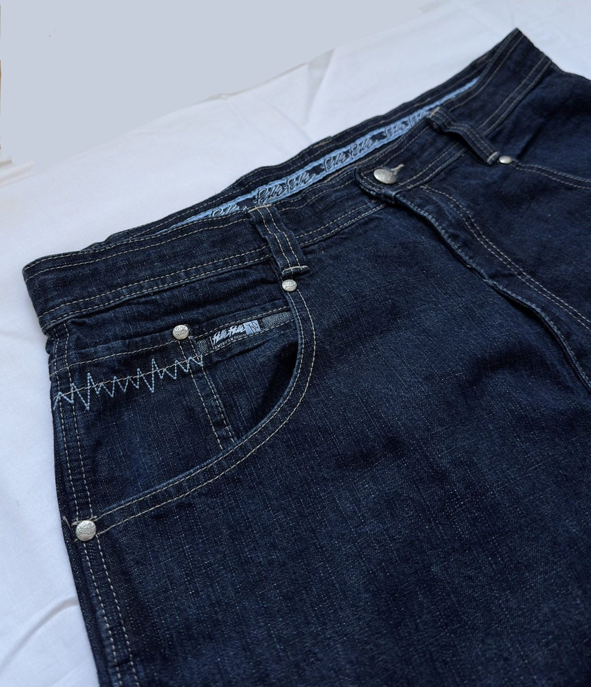 Pelle Pelle VINTAGE PELLE PELLE DENIM RAP BAGGY CARPENTER 90S RARE JEANS Size US 38 / EU 54 - 4 Thumbnail