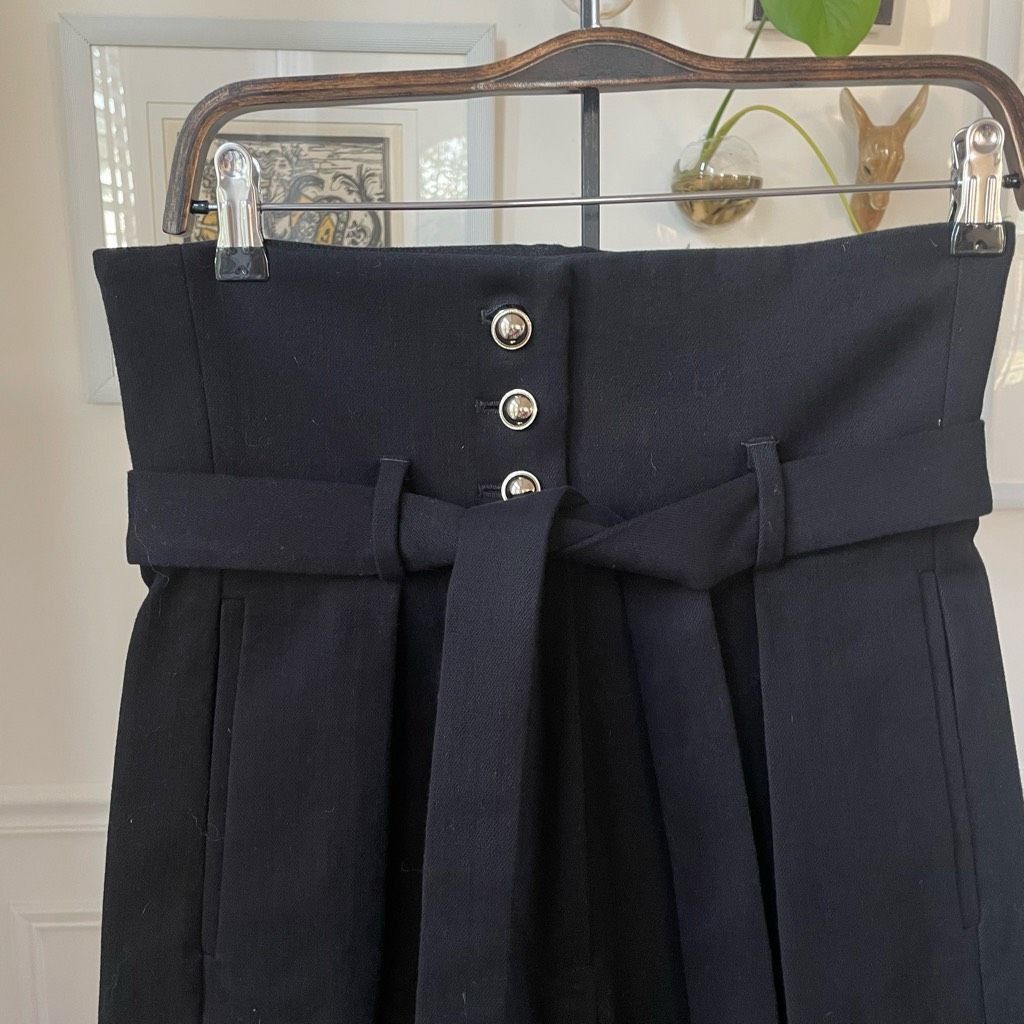 Iro NWOT IRO Caelia High Waist Paperbag Trousers Pants $500 36 4 Size 27" / US 4 / IT 40 - 2 Thumbnail