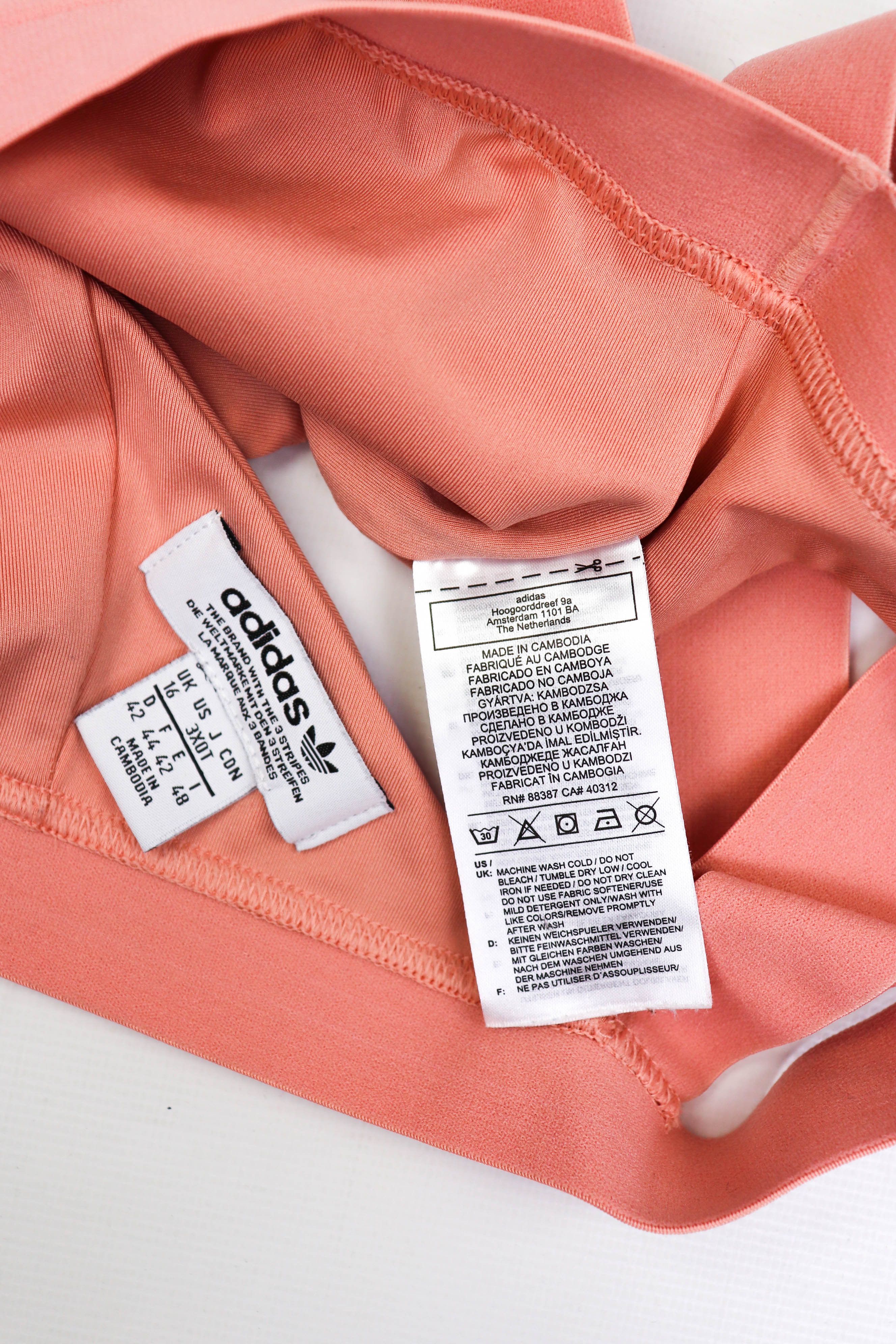 Adidas Adidas '20 Peach Pink Crop Top Size XL / US 12-14 / IT 48-50 - 6 Thumbnail