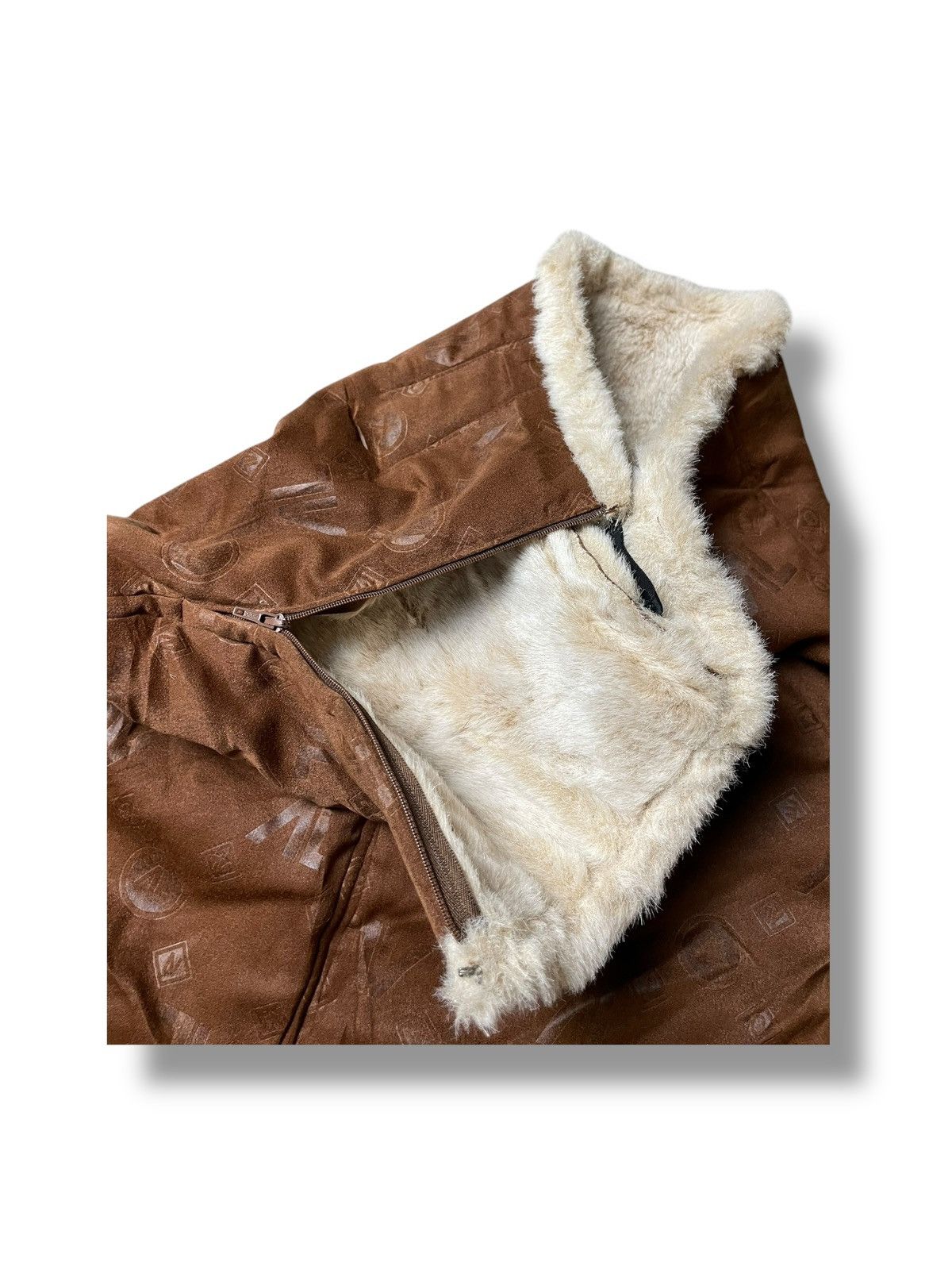 Andreluciano × Designer × Vintage Vintage ANDRELUCIANO Leather Suede Mini Skirt (93) Size 27" / US 4 / IT 40 - 4 Thumbnail