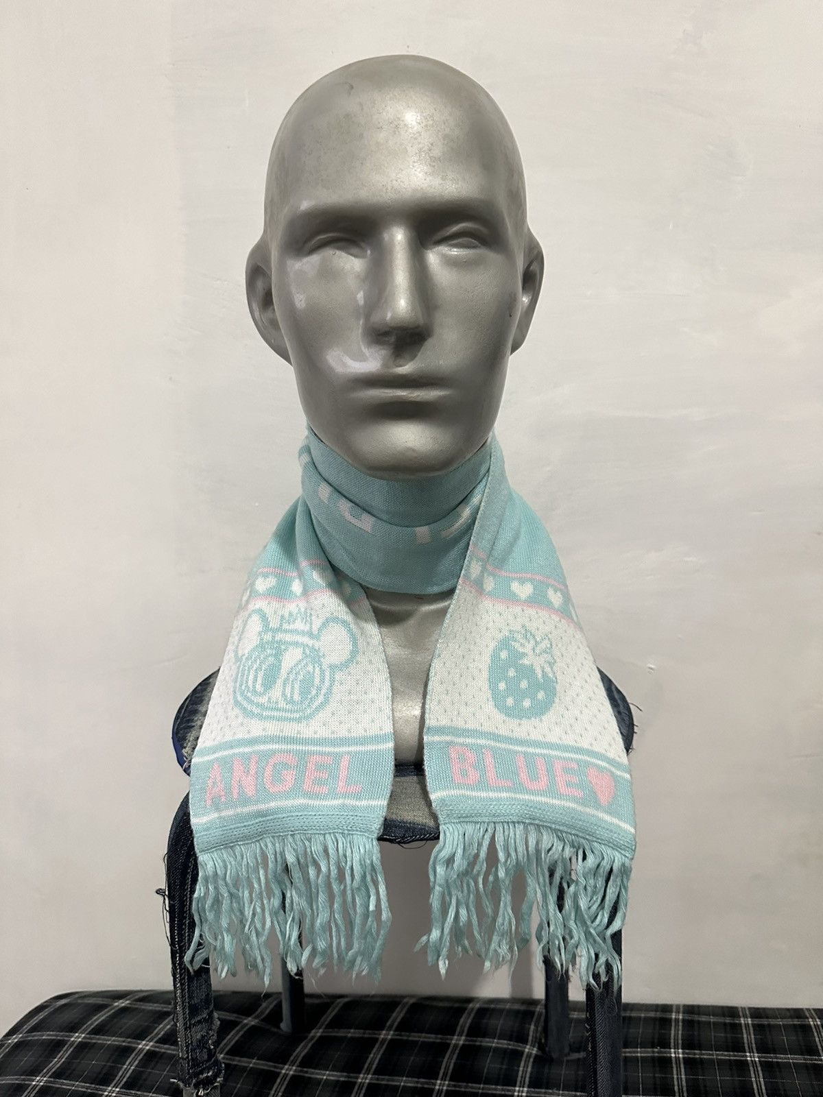 Japanese Brand Angel Blue Scarf Size ONE SIZE - 1 Thumbnail