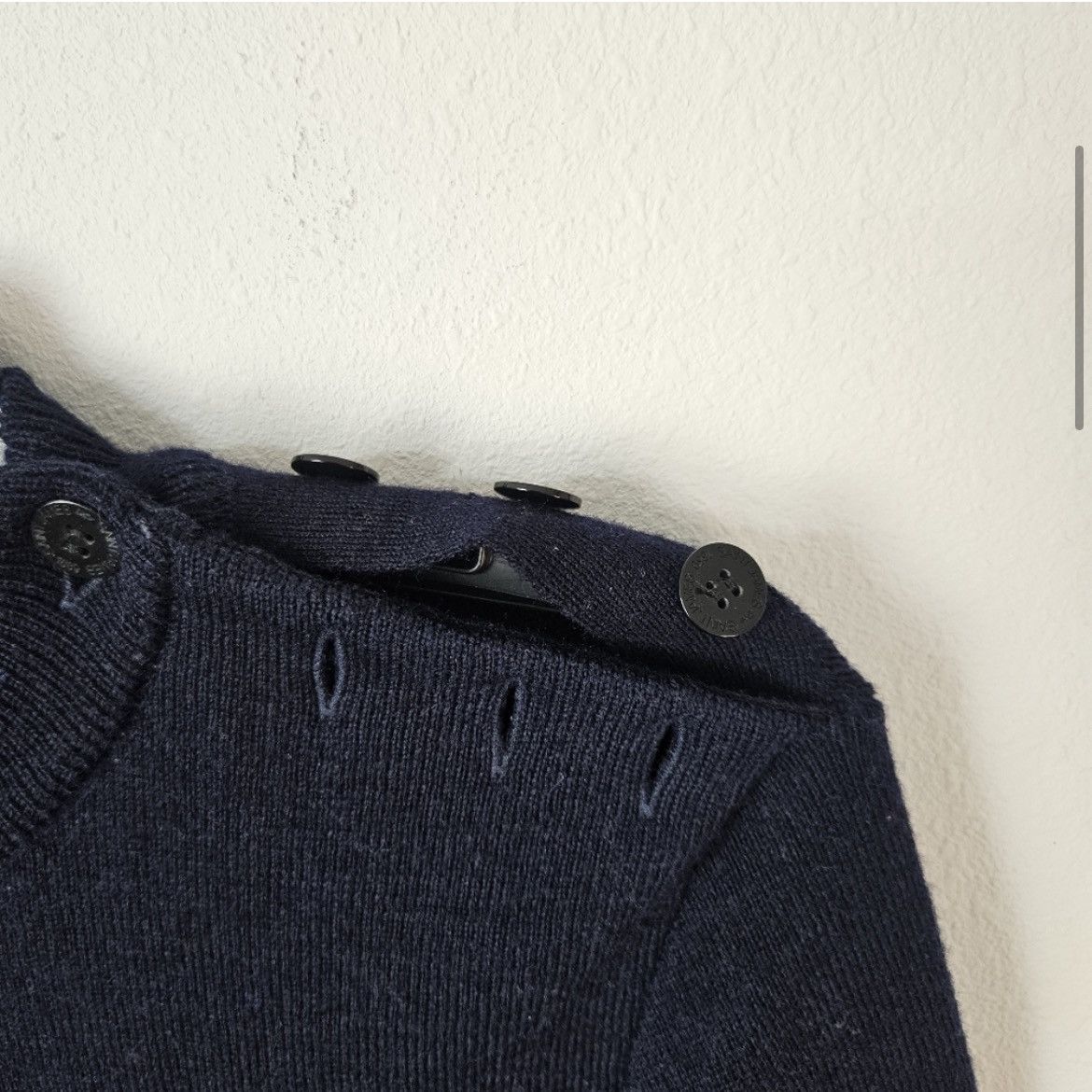 Saint James Saint James Wool Fisherman Crewneck With Side Button Closure Size US S / EU 44-46 / 1 - 3 Thumbnail