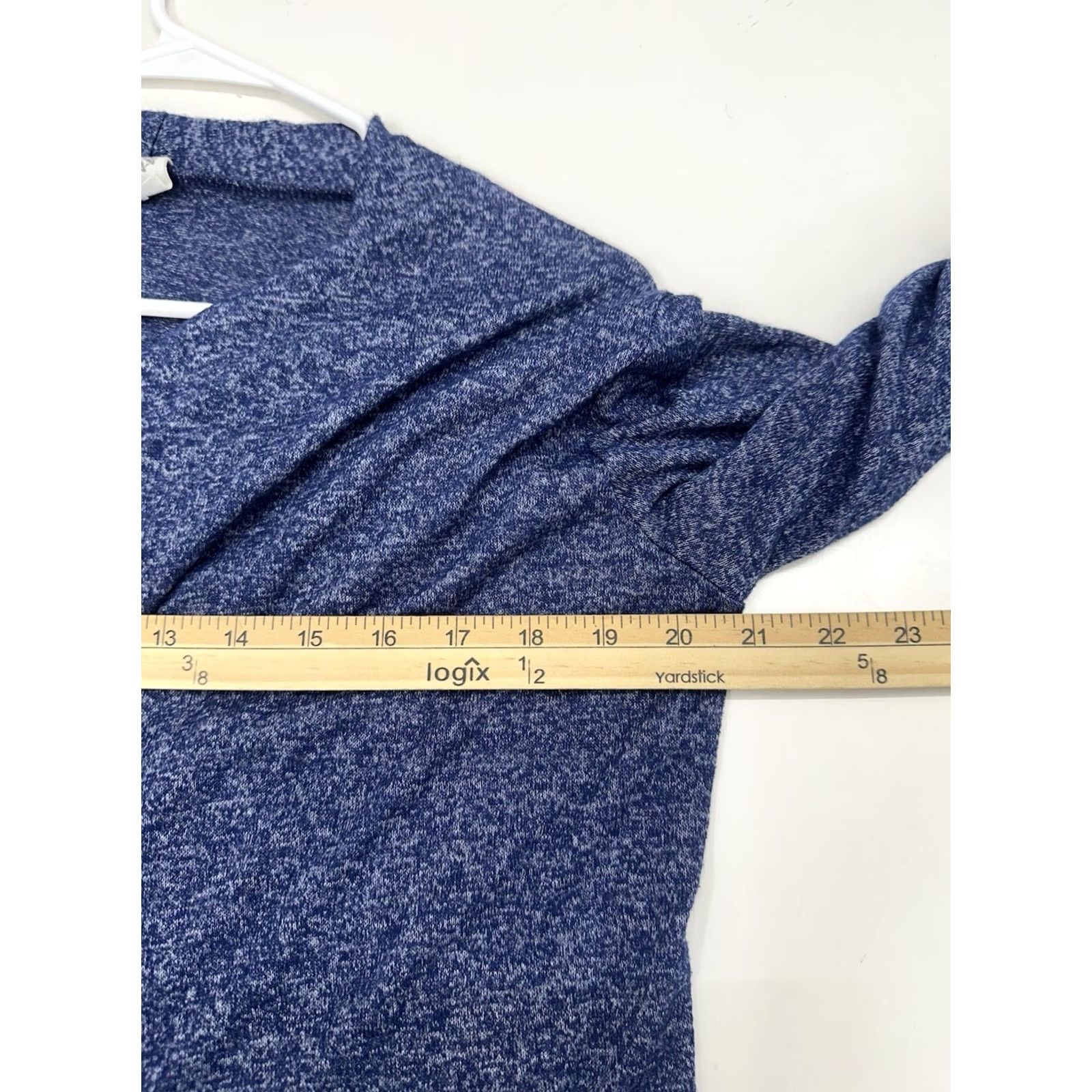 Vintage Late August Cardigan Womens Large Blue Long Sleeve Open Front Size L / US 10 / IT 46 - 7 Thumbnail