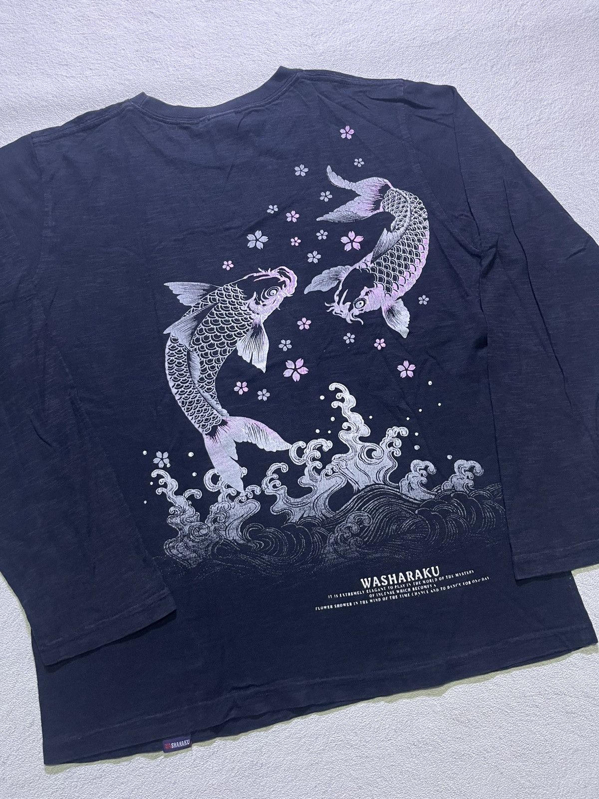 Japanese Brand WASHARAKU long sleeve tshirt japanese style Size US M / EU 48-50 / 2 - 2 Thumbnail