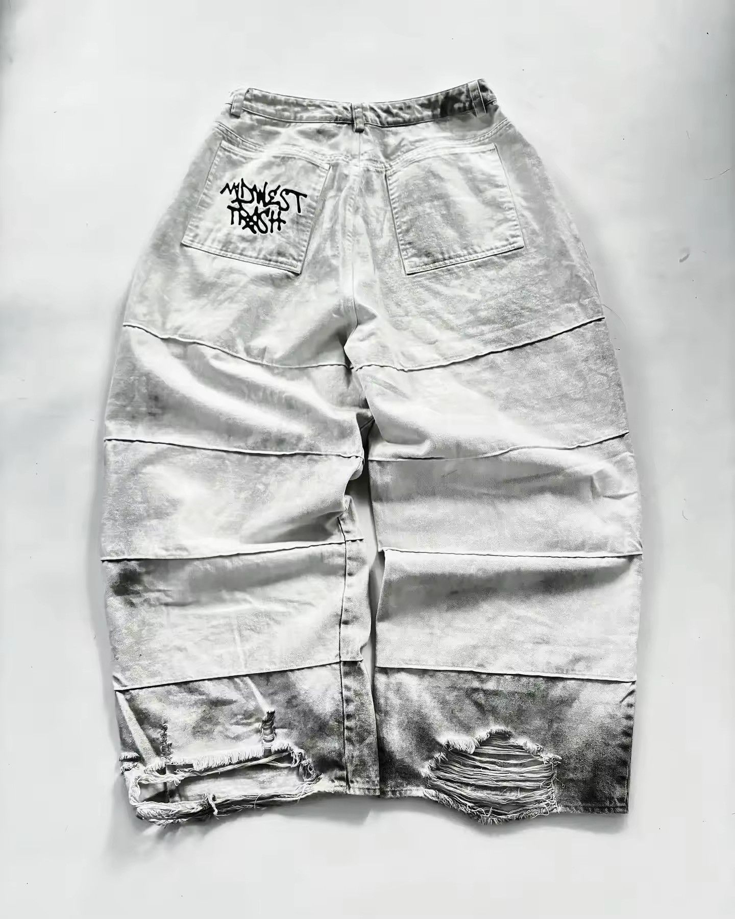 Japanese Brand × Jean vintage oversize washed ripped jeans Size US 28 / EU 44 - 2 Thumbnail