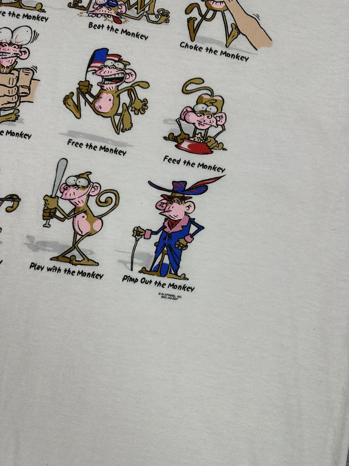 Other Mens Vintage Art Humor Sex Adult T-Shirt Monkey Size US L / EU 52-54 / 3 - 3 Thumbnail