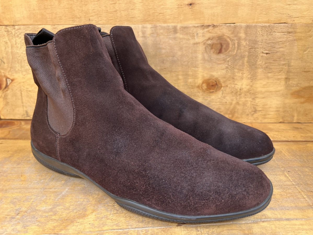 Prada Prada Men's Brown Suede Chelsea Ankle Boot Size 8 UK 9 US Size US 9 / EU 42 - 6 Thumbnail
