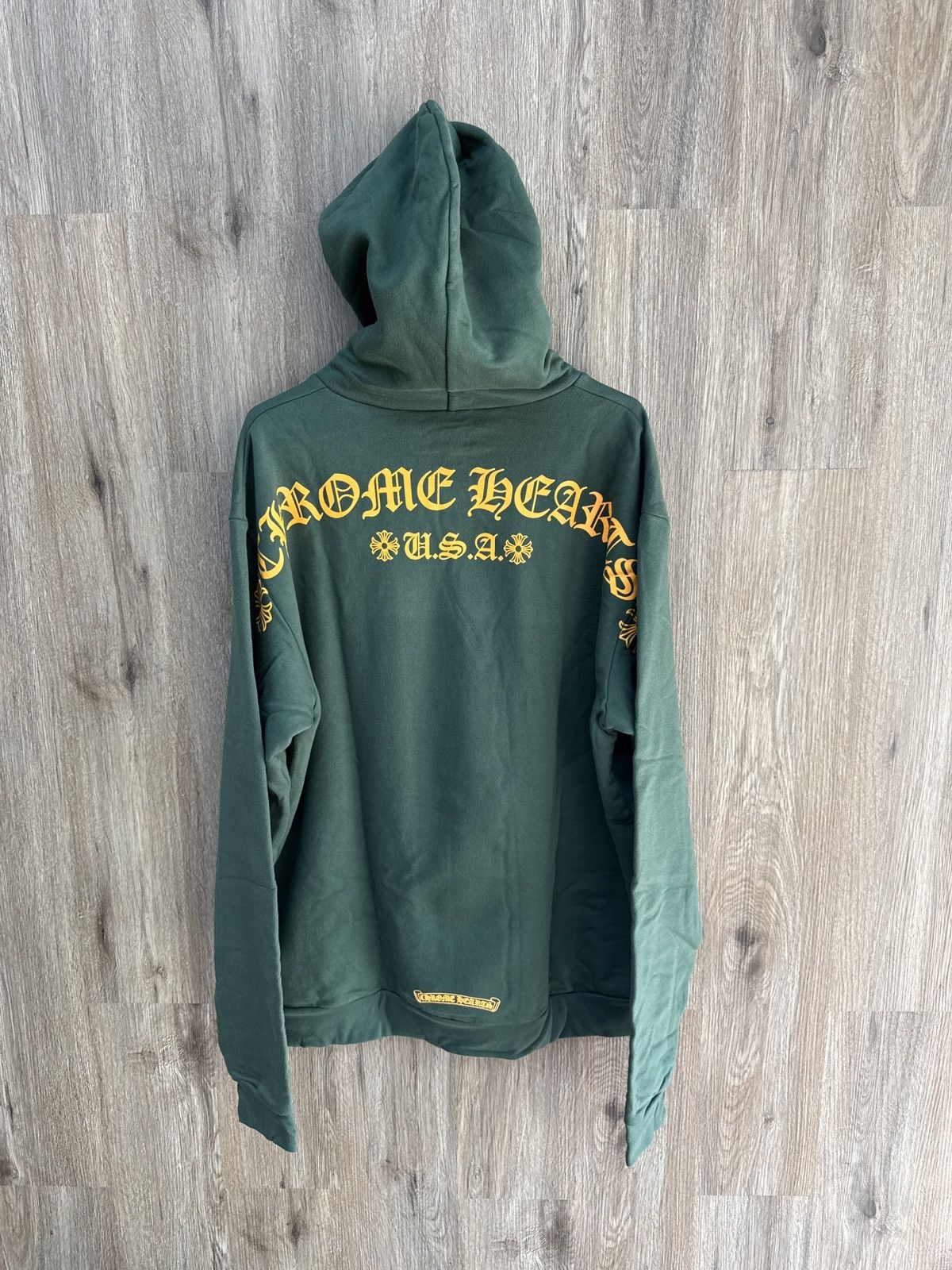 Chrome Hearts Chorome Hearts Green Pull Over Hoodie Size US L / EU 52-54 / 3 - 5 Thumbnail