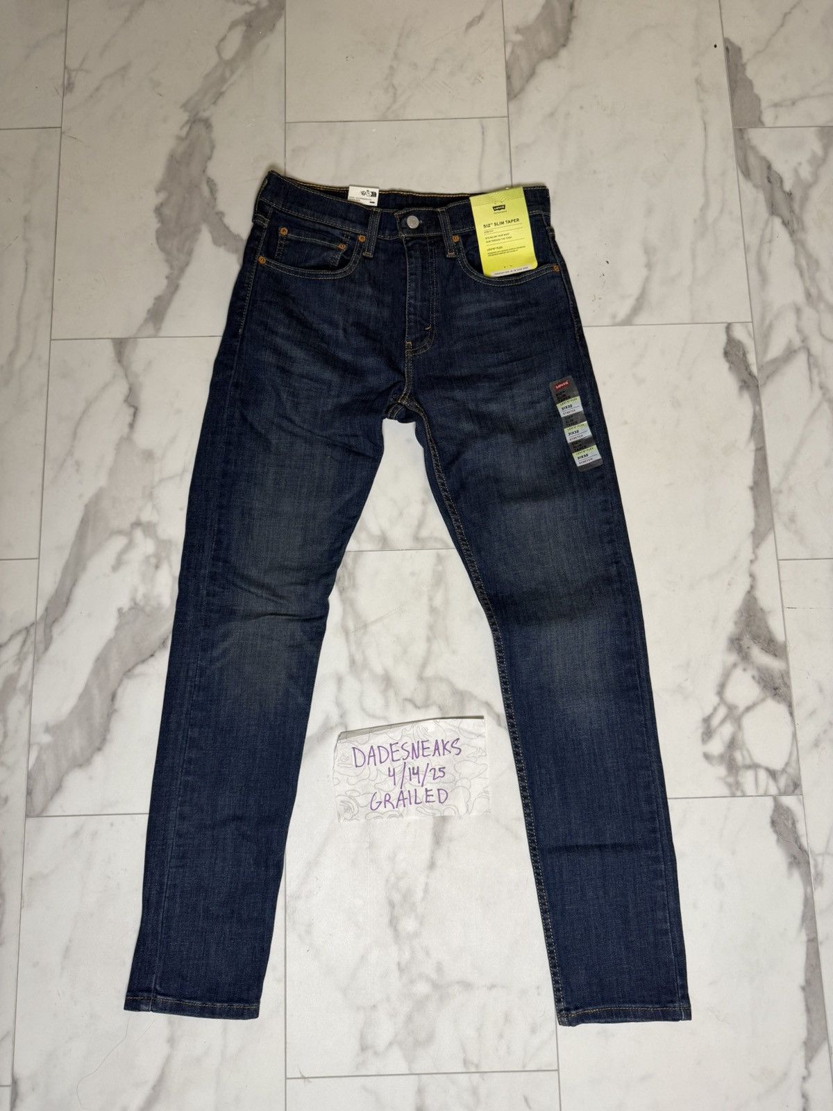 Levi's Levis 512 Slim Taper Jeans Size US 31 - 1 Thumbnail