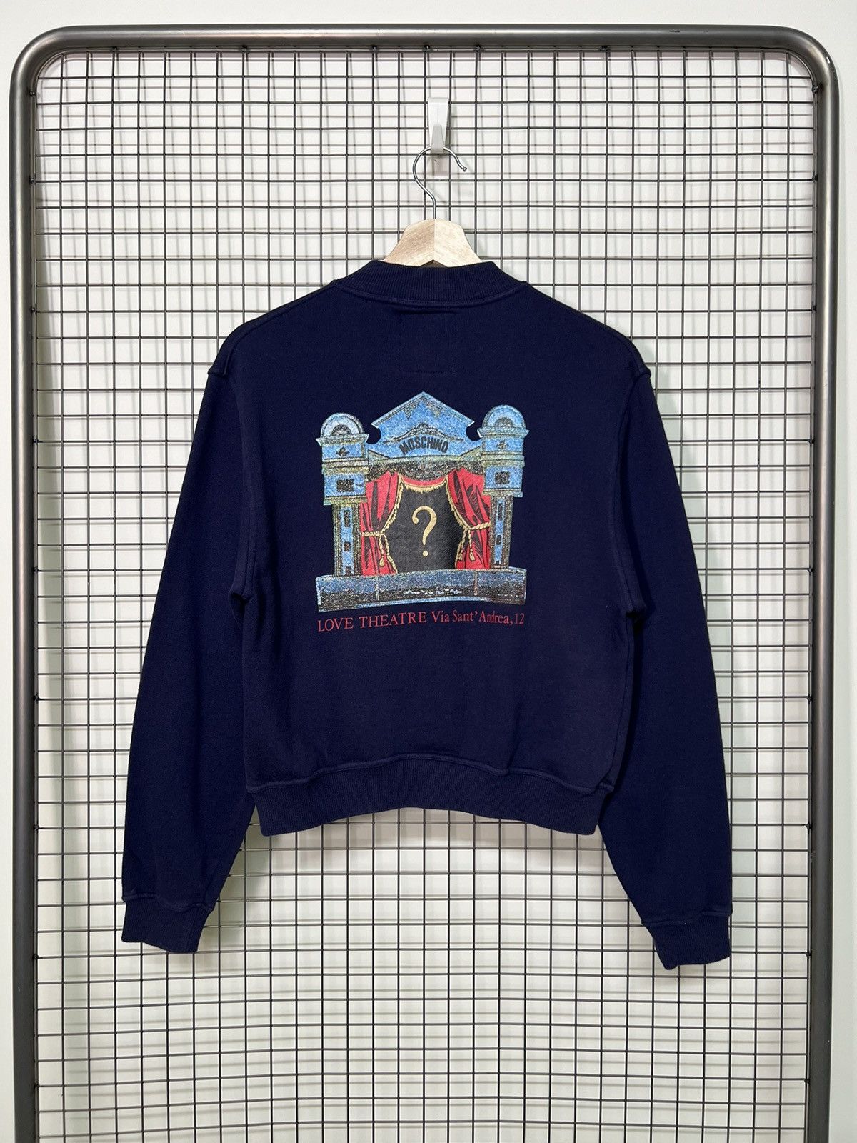 Moschino FD🚨Moschino LOVE THEATRE Half Zipper Sweatshirt Jumper Size S / US 4 / IT 40 - 2 Thumbnail
