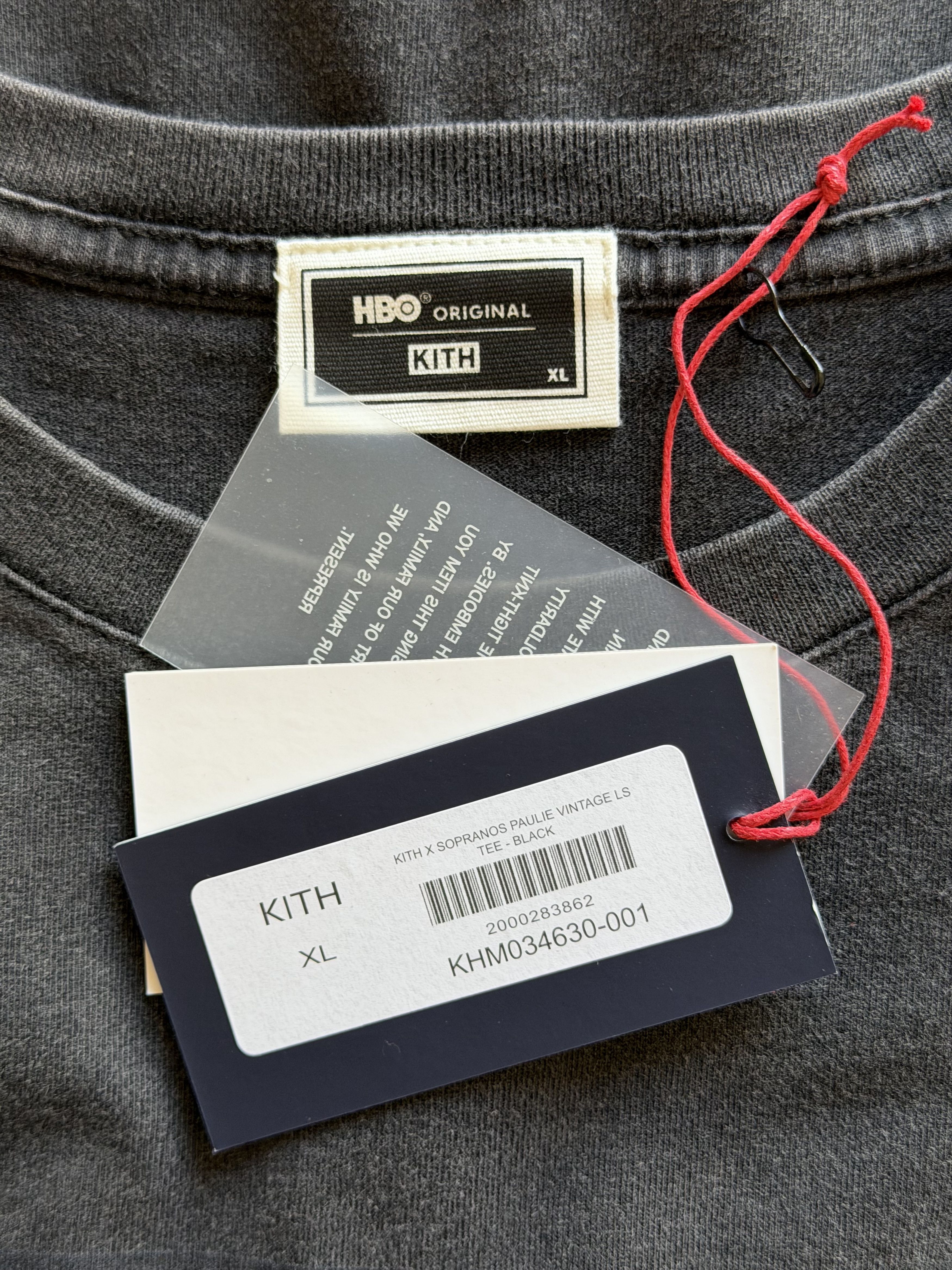 Kith Kith Sopranos Paulie Vintage Long Sleeve Tee in Black Size US XL / EU 56 / 4 - 6 Thumbnail