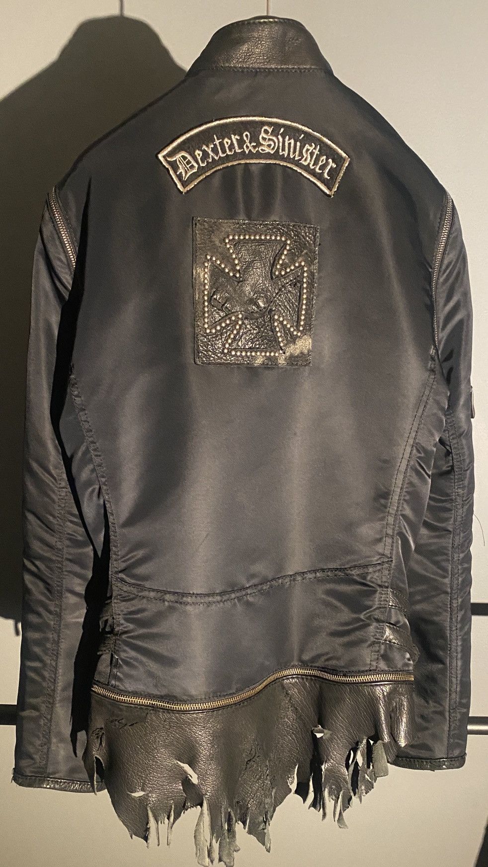 Japanese Brand Yasuyuki Ishii Dexter & Sinister Cafe Moto Bomber Size US XS / EU 42 / 0 - 2 Thumbnail