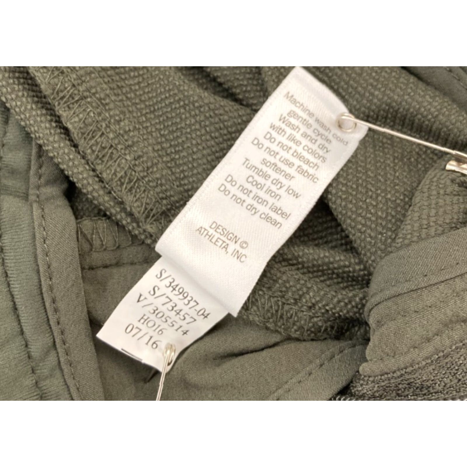 Athleta Athleta Women's Jogger Pants - Green Olive Nylon Spandex, 0, Pockets, Knit, Athletic, Regular | 30in Inseam, Tapered Altered Fit Size 25" / US 0 / IT 36 - 5 Thumbnail