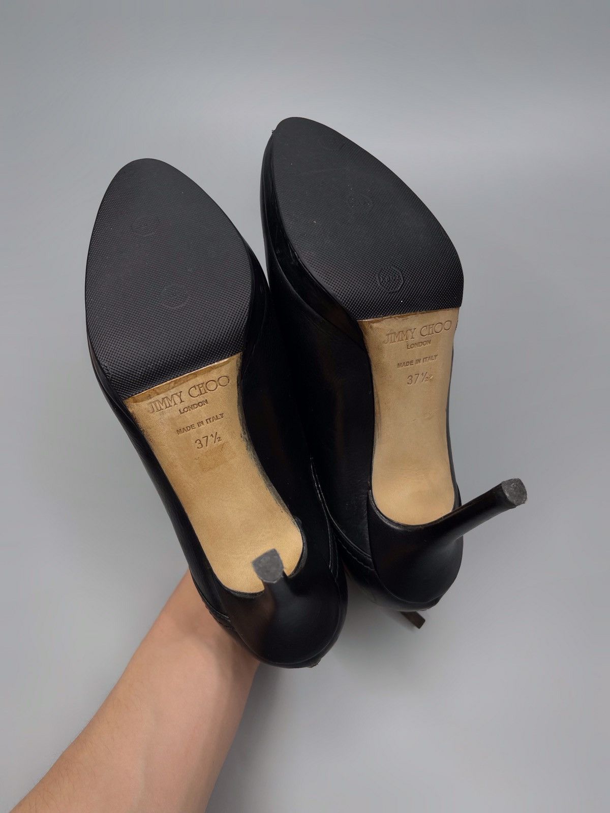 Jimmy Choo Jimmy Choo Leather Heels Size US 7.5 / IT 37.5 - 11 Thumbnail