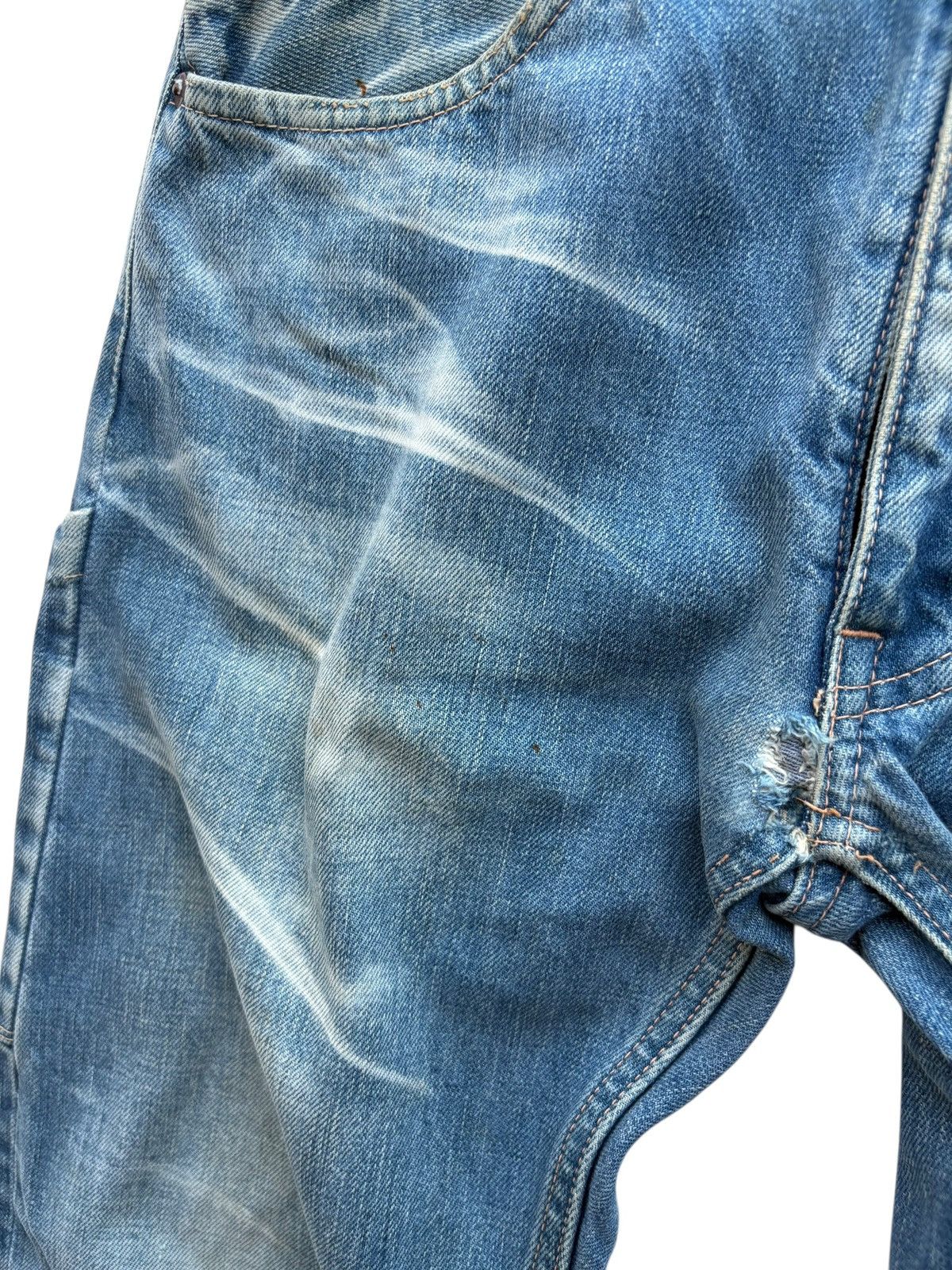 The Repack Bleach Denim Selvedge Carpenter Workwear Pants