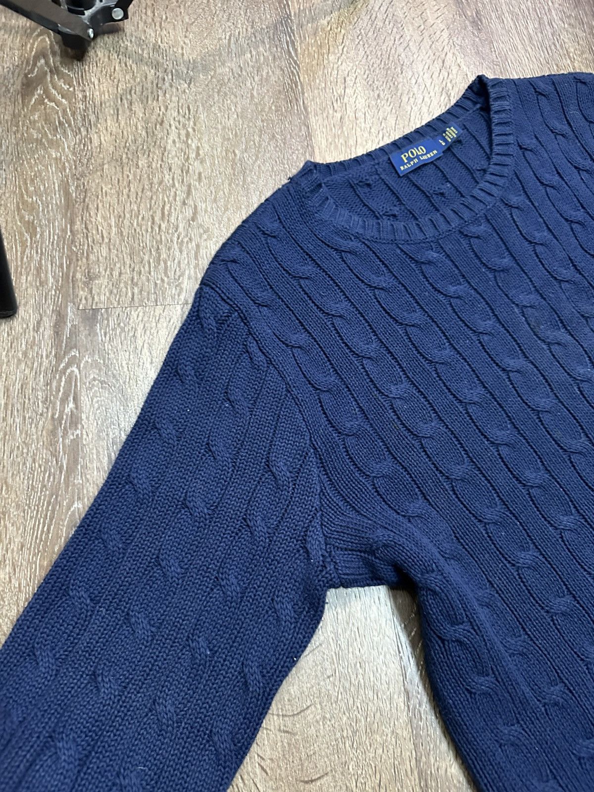 Polo Ralph Lauren Polo Ralph Lauren Cable Knit Sweater Size US L / EU 52-54 / 3 - 3 Thumbnail