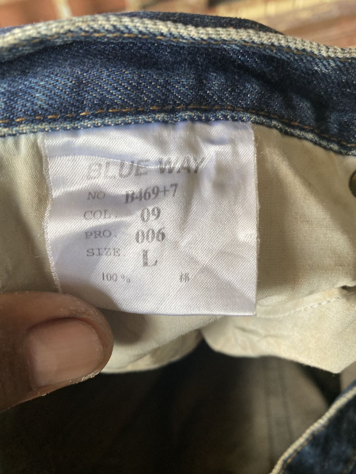 Vintage blue way straight cut denim