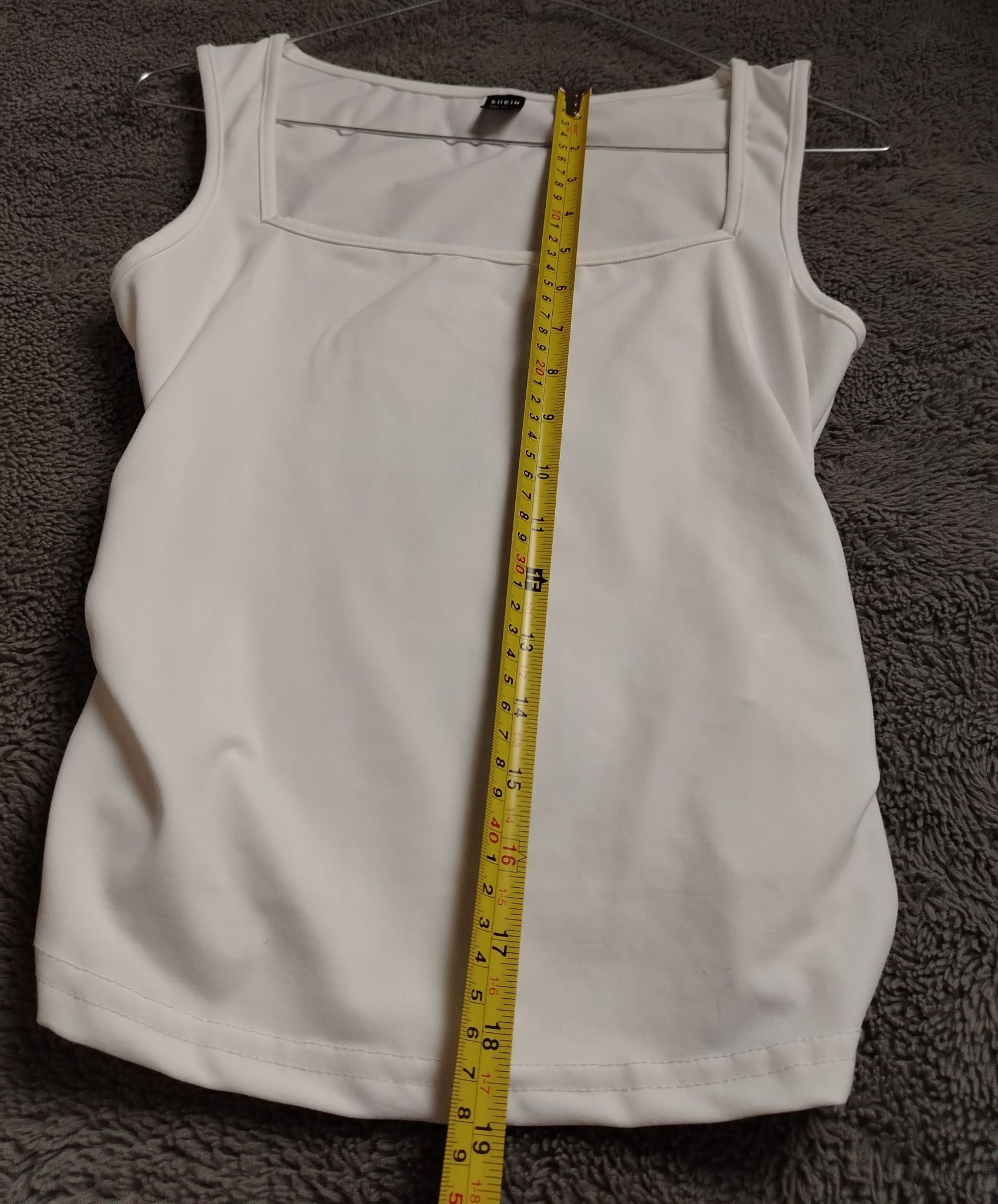 Shein SHEIN Top Womens XS White Square Neck Sleeveless Stretch Size XS / US 0-2 / IT 36-38 - 8 Thumbnail