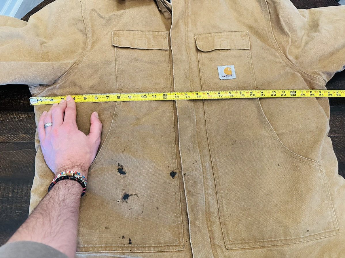 Carhartt Vtg CARHARTT C03 BRN Quilted Duck Canvas Chore Jacket USA-50 Size US XXL / EU 58 / 5 - 10 Thumbnail