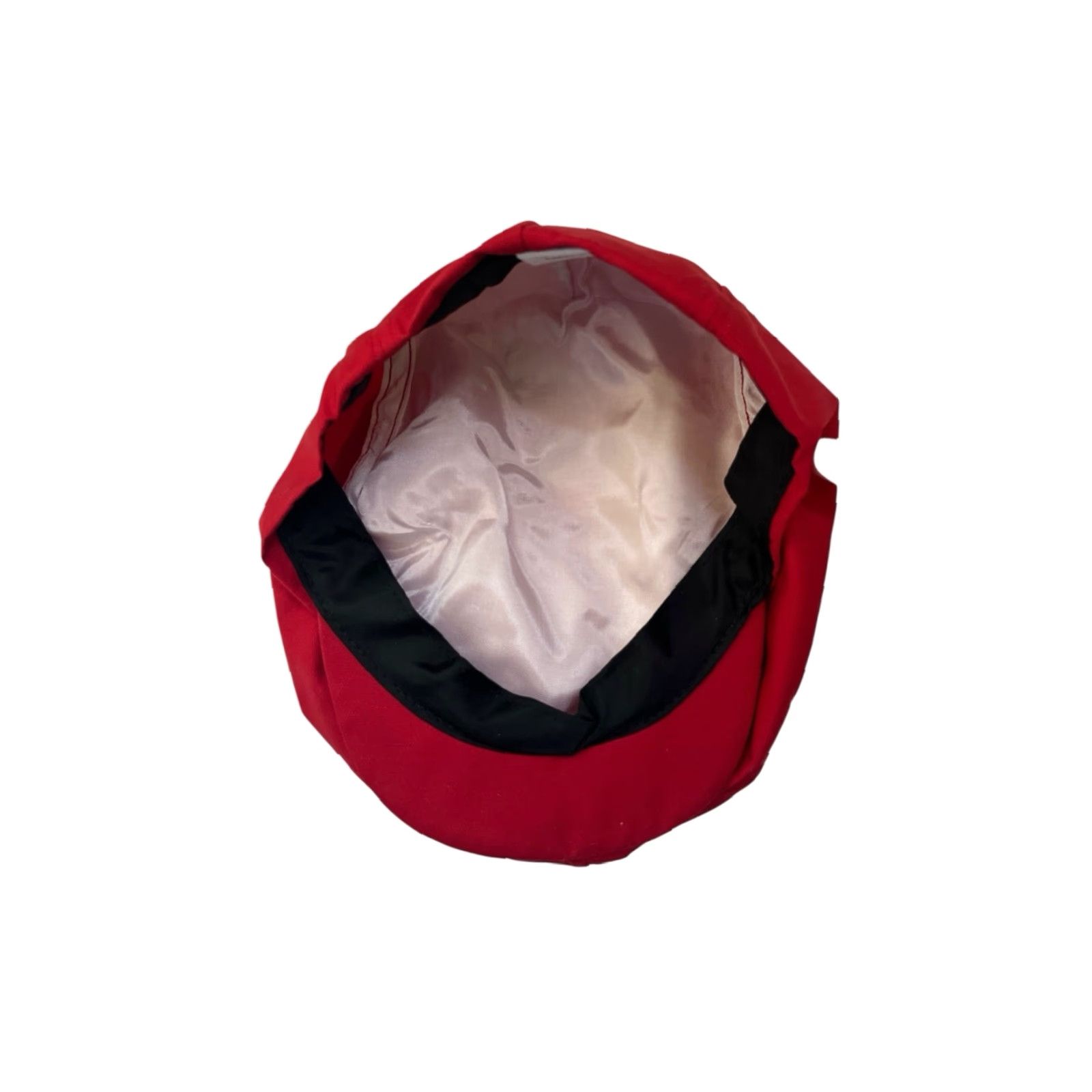 Vintage VINTAGE cabbie drivers flat cap hat Mens Large Red 90s deadstock NWOT USA Slim Snap On Bill Size ONE SIZE - 2 Thumbnail
