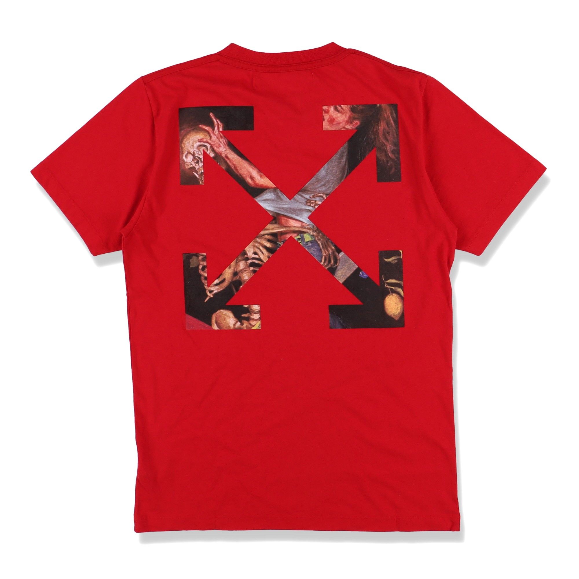 Off-White Red Pascal Skeleton Arrows T-Shirt Size US M / EU 48-50 / 2 - 1 Thumbnail