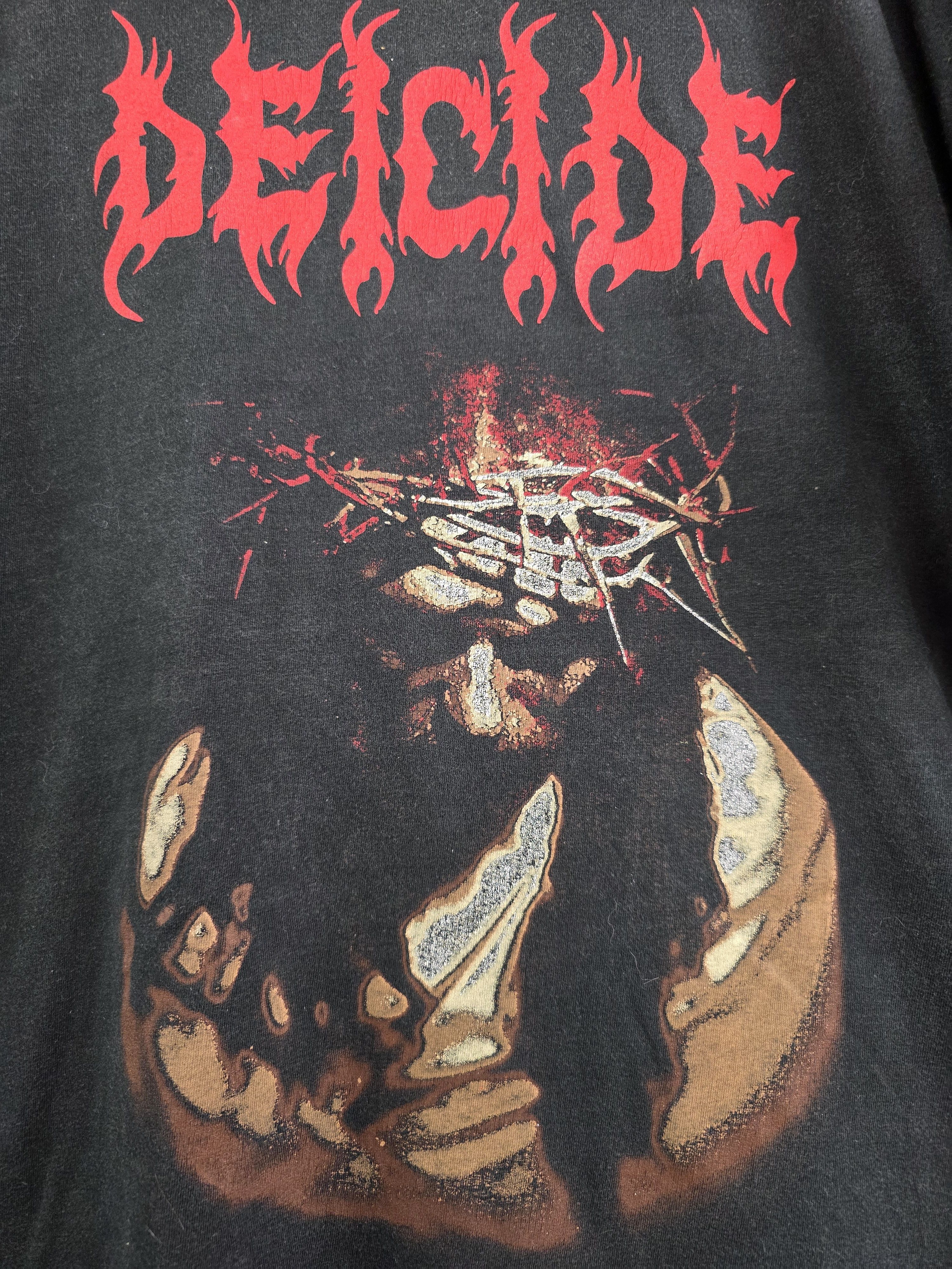 Band Tees 2004 Deicide Scars of the crucifix World tour XL 23" 30" Size US XL / EU 56 / 4 - 3 Thumbnail