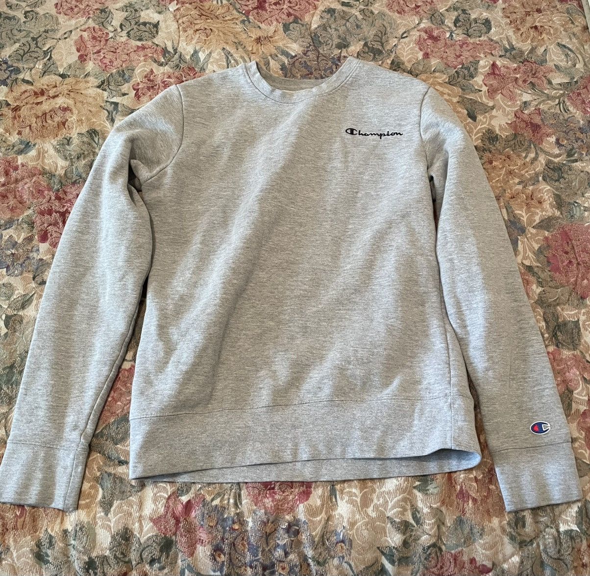 Champion Champion Grey Sweatshirt Long Sleeve Men Size Small Size US S / EU 44-46 / 1 - 1 Thumbnail