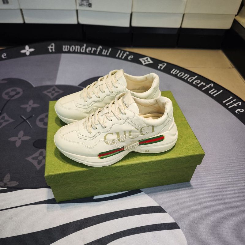 Gucci Gucci Rhyton Logo Low-Top Dad Shoes 0079 Size US 8.5 / EU 41-42 - 1 Thumbnail
