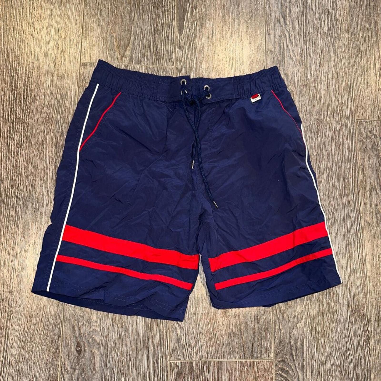 Comme des Garcons Homme Plus HOM Men’s Swim Shorts – Size Medium – Navy/Red Size US 32 / EU 48 - 3 Thumbnail