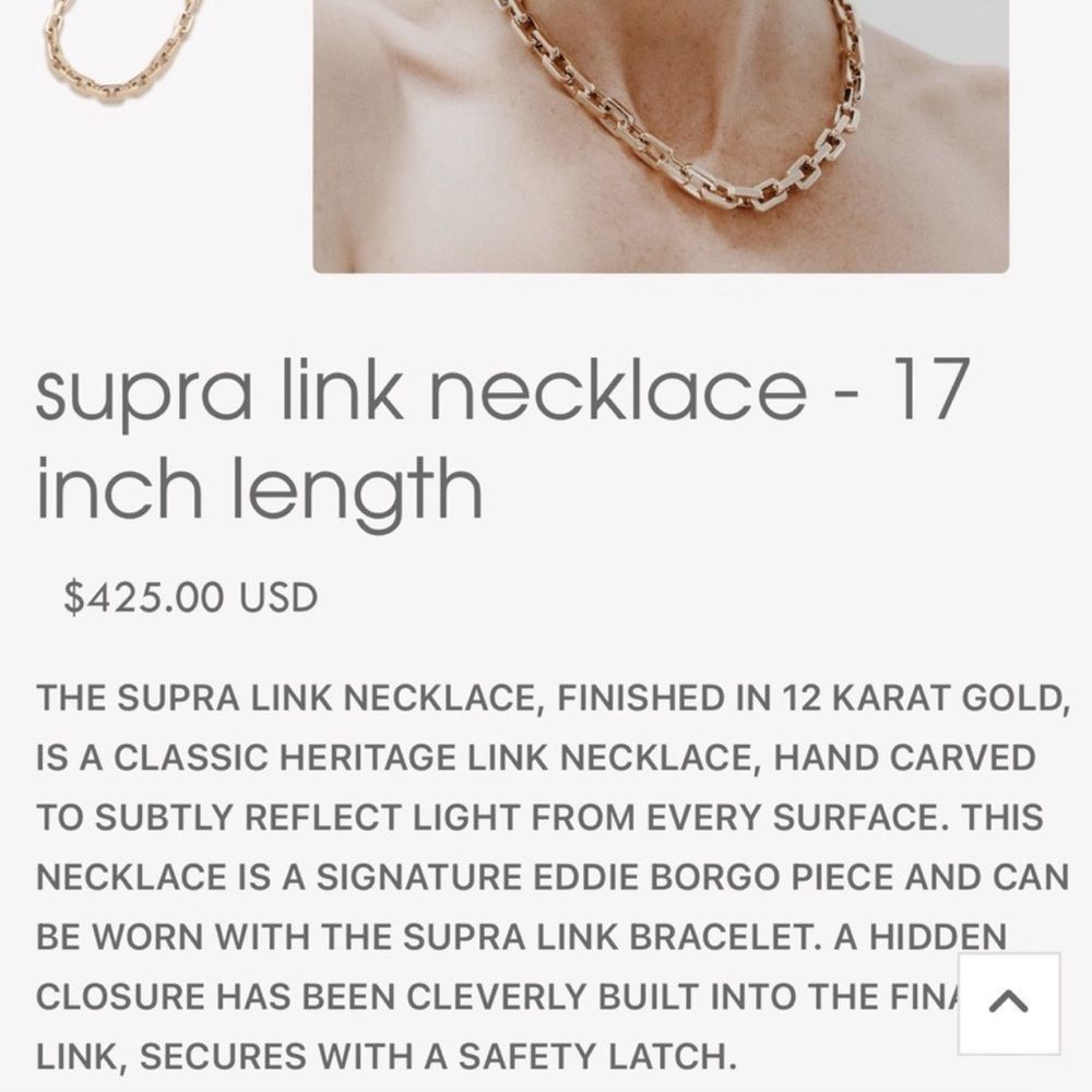Eddie Borgo eddie borgo chain link necklace NWT Size ONE SIZE - 2 Thumbnail