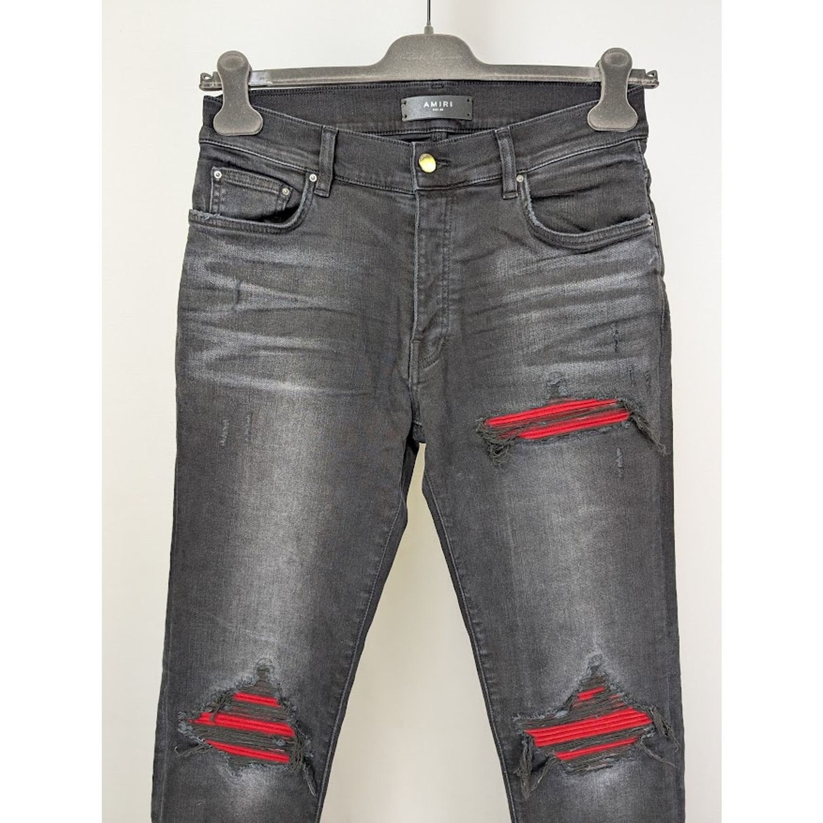 Amiri o1rshd1 Q:2 / MX1 Suede Jean in Vintage Black Size US 34 / EU 50 - 3 Thumbnail
