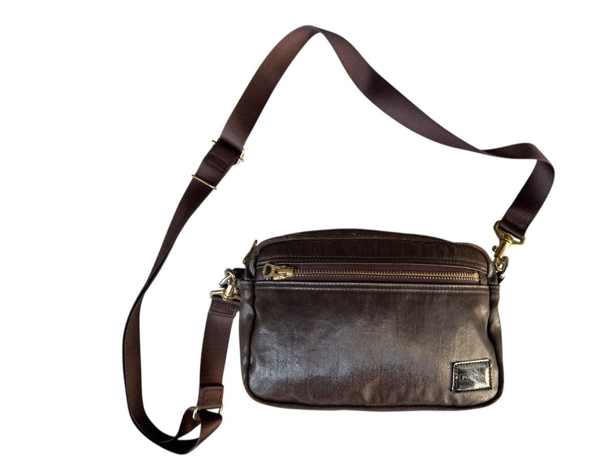 Porter By Yoshida Japan Distressed Coated Waxed Mini Bag