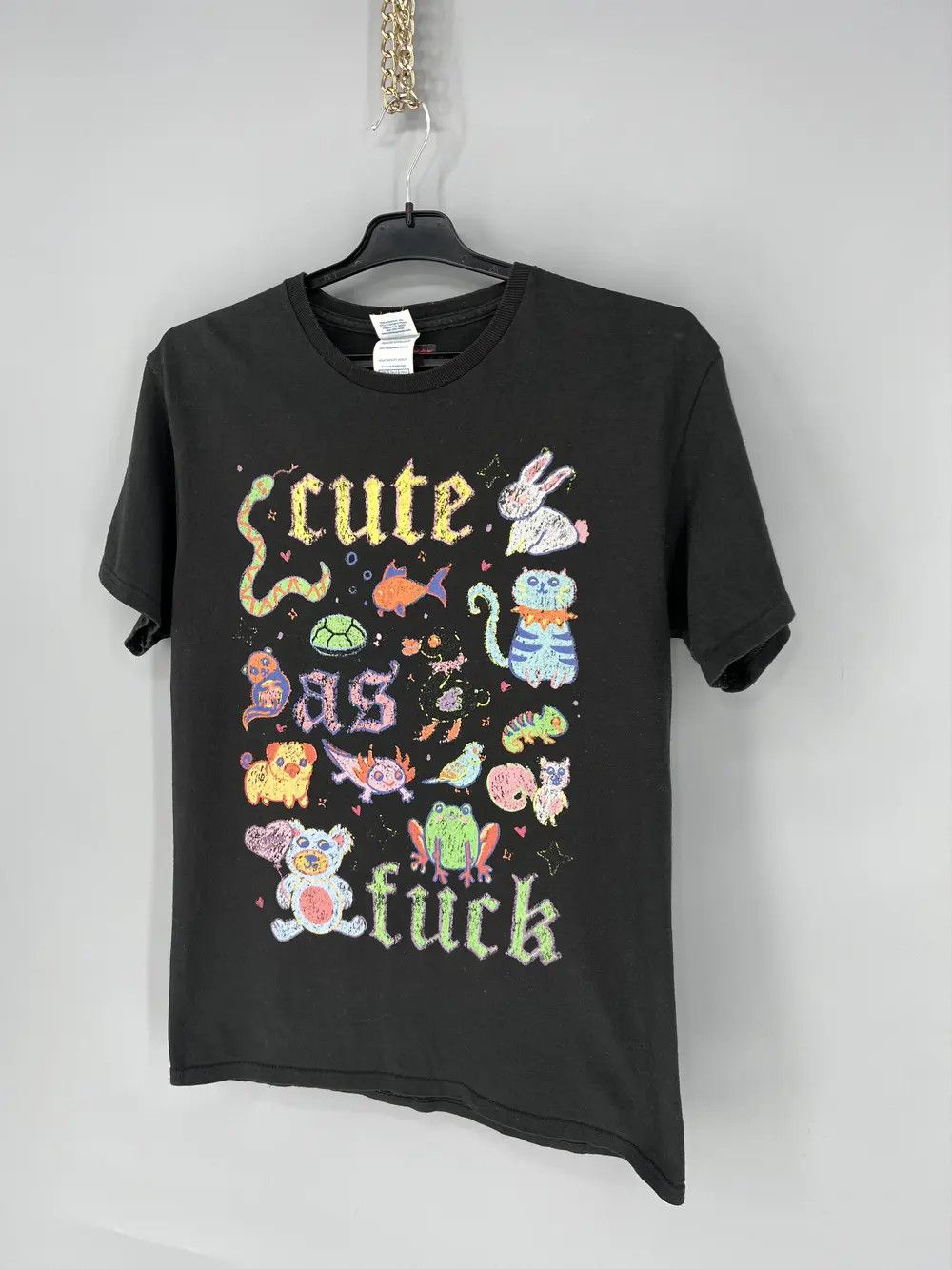 Band Tees Vintage Y2K Adult “ Cute As Fuck” Promo Humor Tee Size US M / EU 48-50 / 2 - 3 Thumbnail