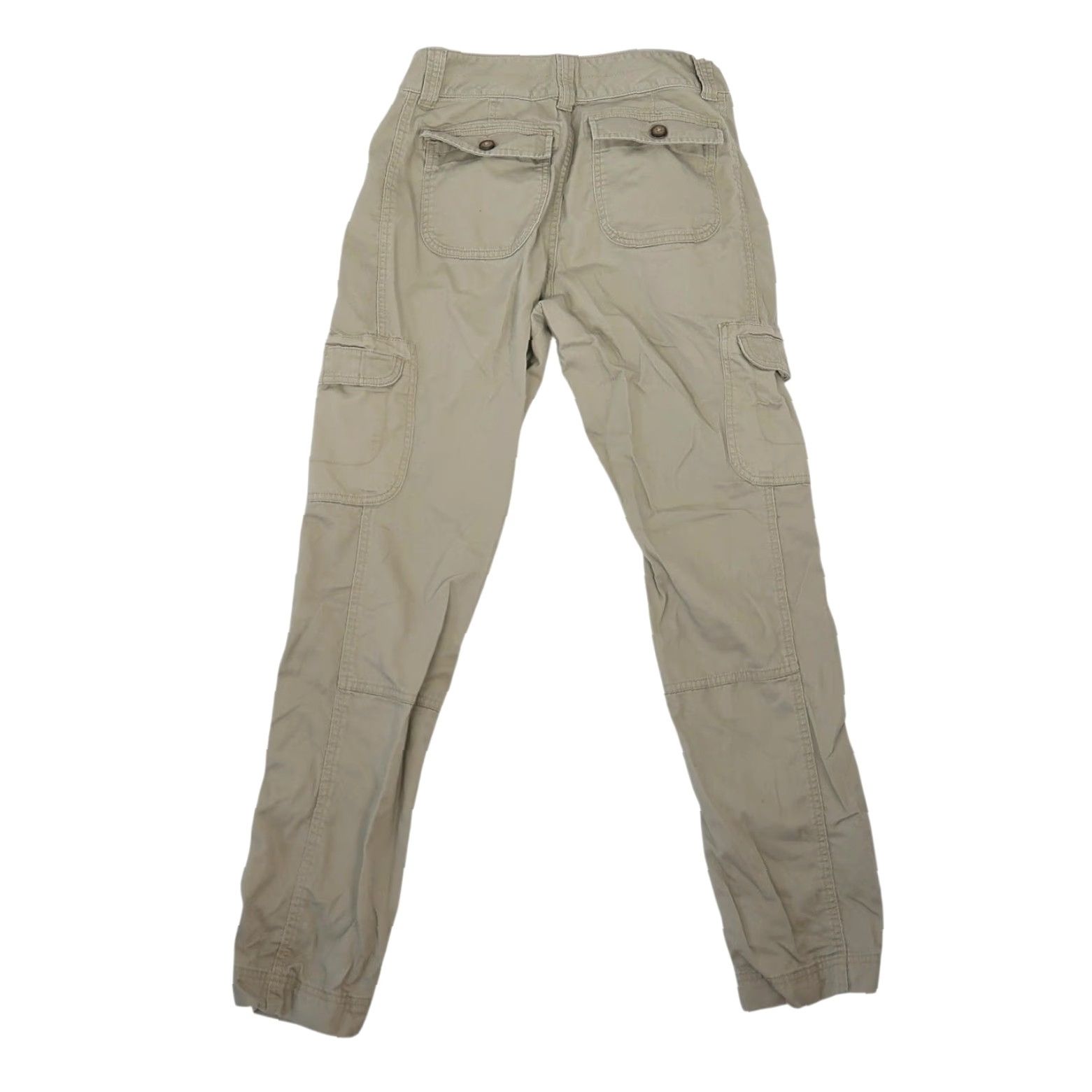 Eddie Bauer VINTAGE Eddie Bauer Cargo Pants Womens Pants Tan 6 Mid Rise Slim Leg 100% Cotton Fall 2011 Women Mens Size 28" / US 6 / IT 42 - 3 Thumbnail