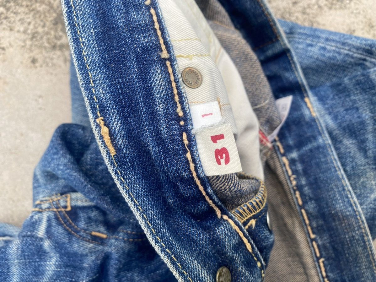 Blue Blue Japan × Japanese Brand × Le Grande Bleu (L.G.B.) Blue Blue Japan Distressed Selvedge Honeycomb Clawmark Denim Size US 29 - 25 Thumbnail
