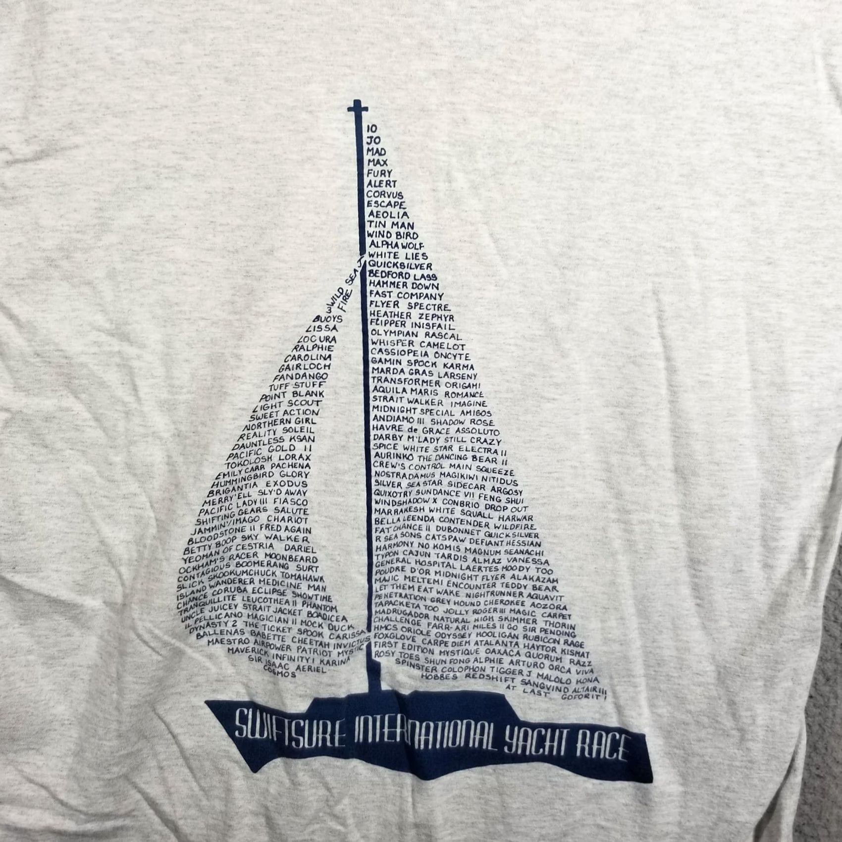Vintage VINTAGE Signal Sports Shirt Men XL Gray 1994 Swiftsure Yacht Race Sailing Regatta Graphic Print Size US XL / EU 56 / 4 - 3 Thumbnail