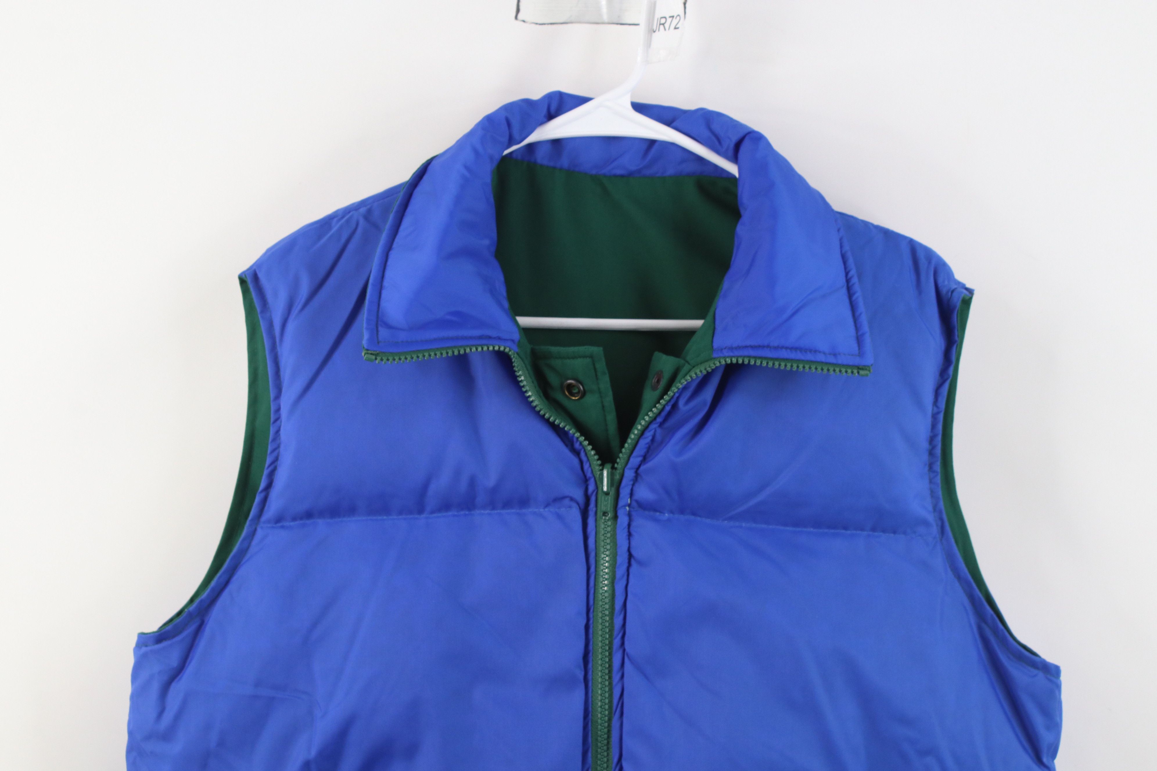 Vintage Vintage 70s Streetwear Reversible Down Puffer Vest Jacket Size US L / EU 52-54 / 3 - 9 Thumbnail