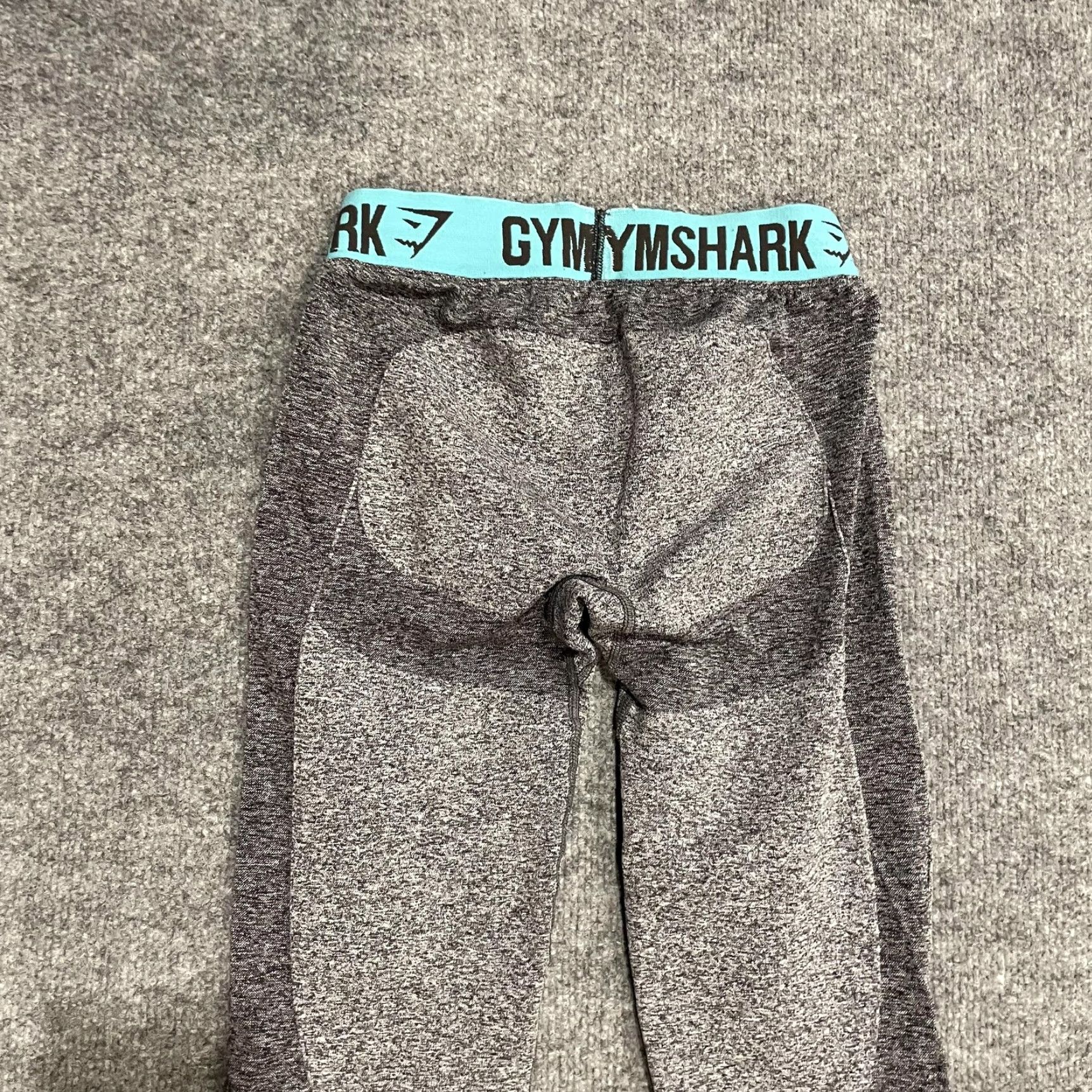 Gymshark GYMSHARK Dry Compression Leggings Womens S Gray Flecked Base Layer Pants Size 28" / US 6 / IT 42 - 4 Thumbnail